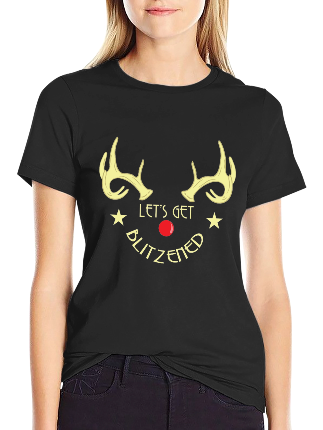 Lets Get Blitzened Holiday Graphic Tee