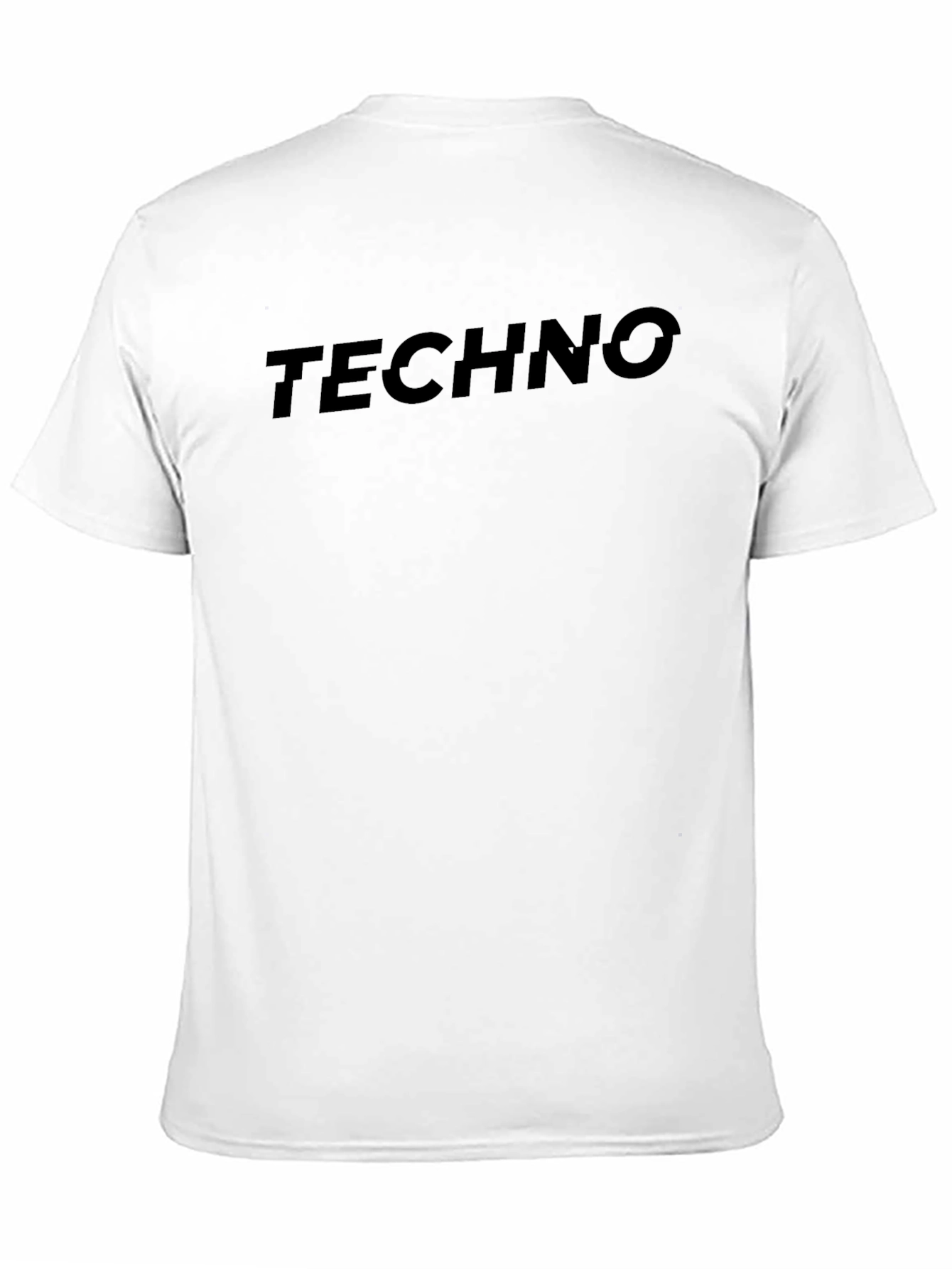 Techno T-Shirt - Black Cotton Graphic Tee