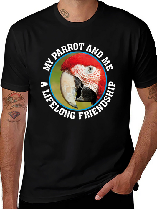 Parrot Lover T-Shirt - My Parrot and Me Lifelong Friendship