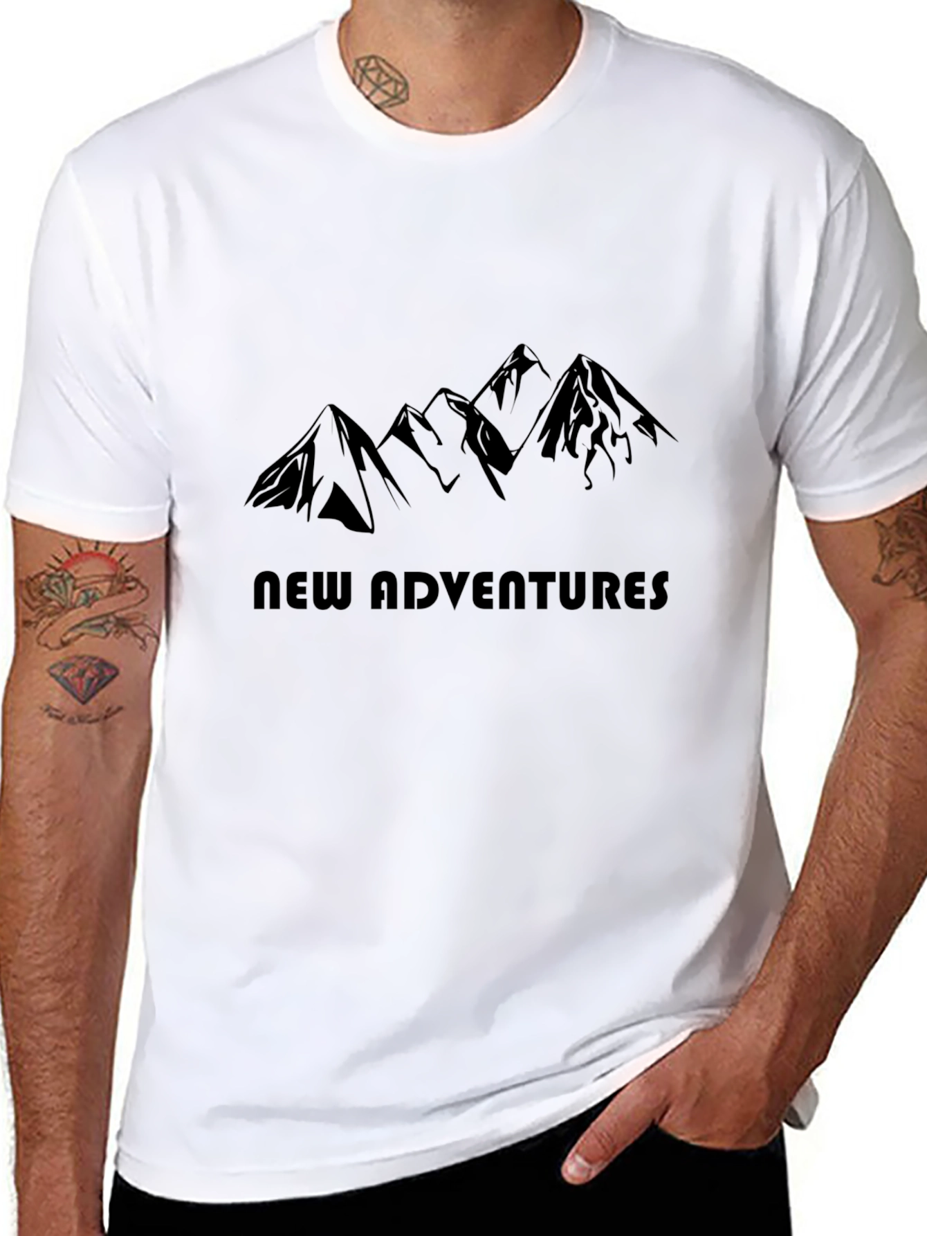 New Adventures Mountain Graphic Tee