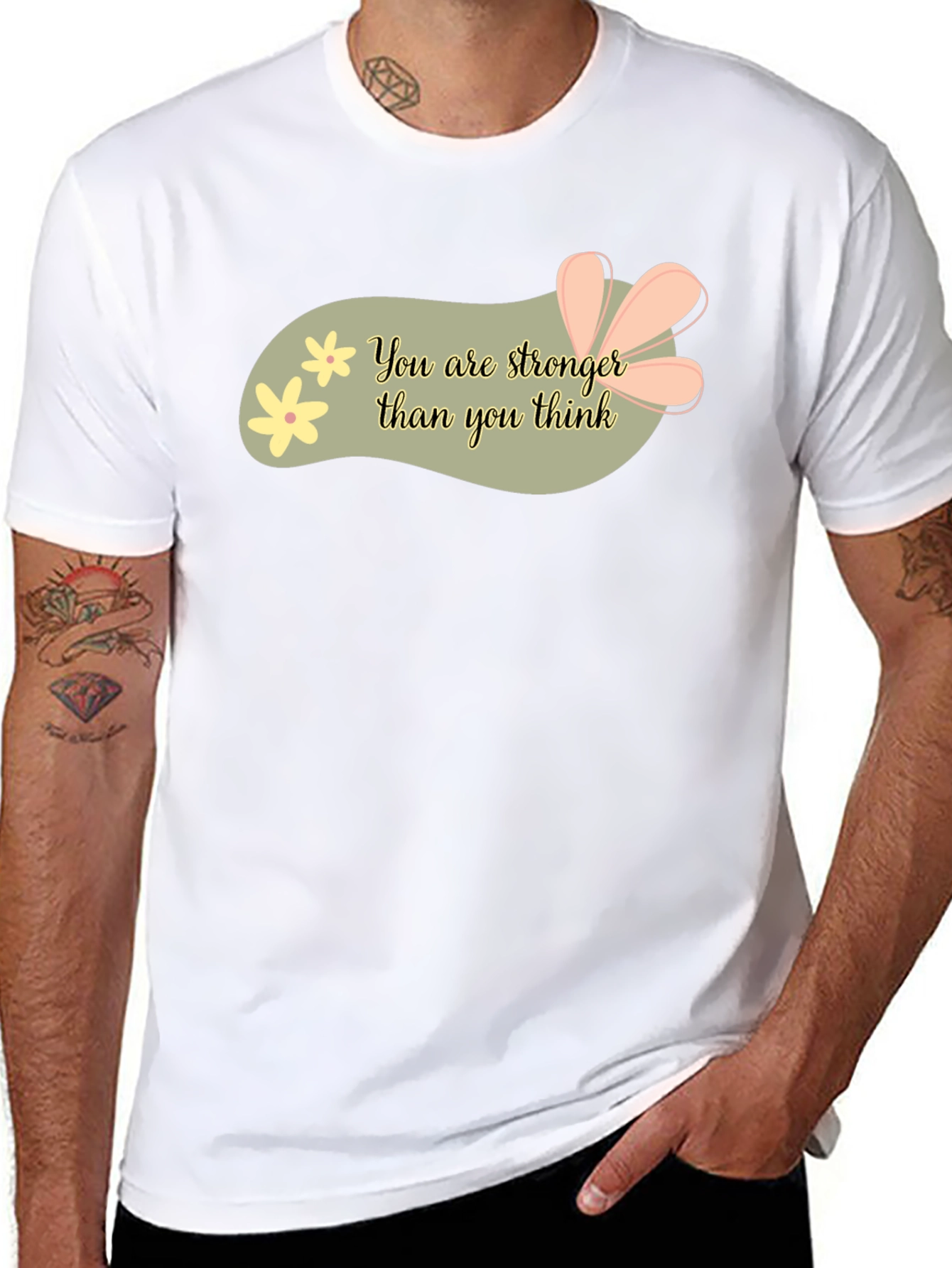 Stronger Than You Think Graphic Tee - Motivational T-Shirt