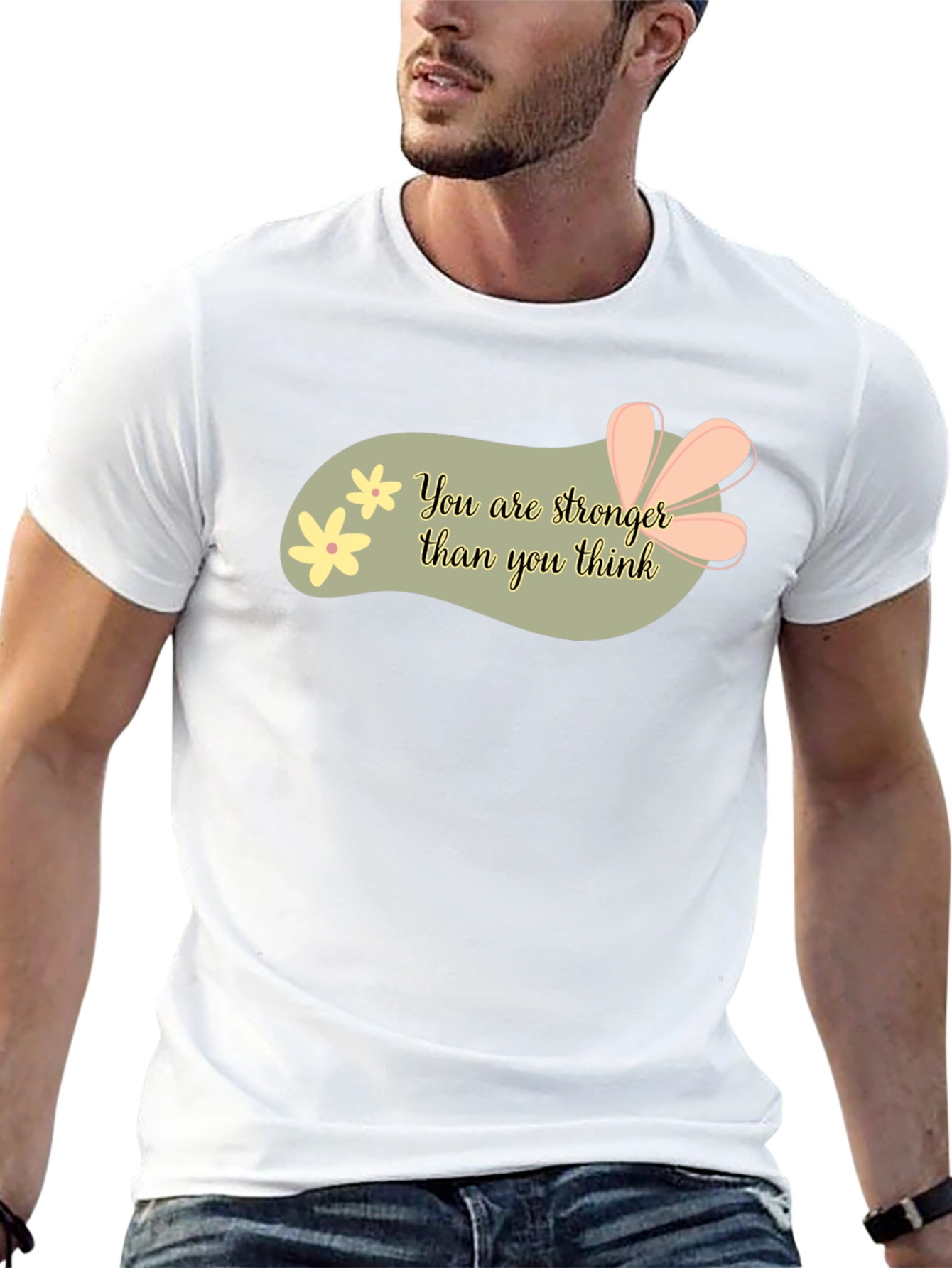 Stronger Than You Think Graphic Tee - Motivational T-Shirt