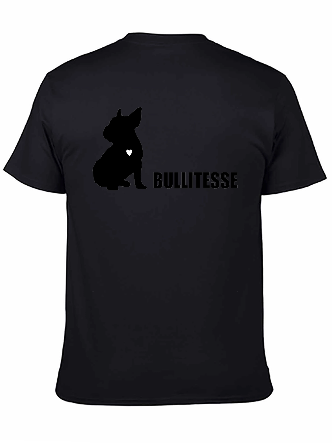 Bullitesse Dog Graphic T-Shirt - Unisex Black Tee