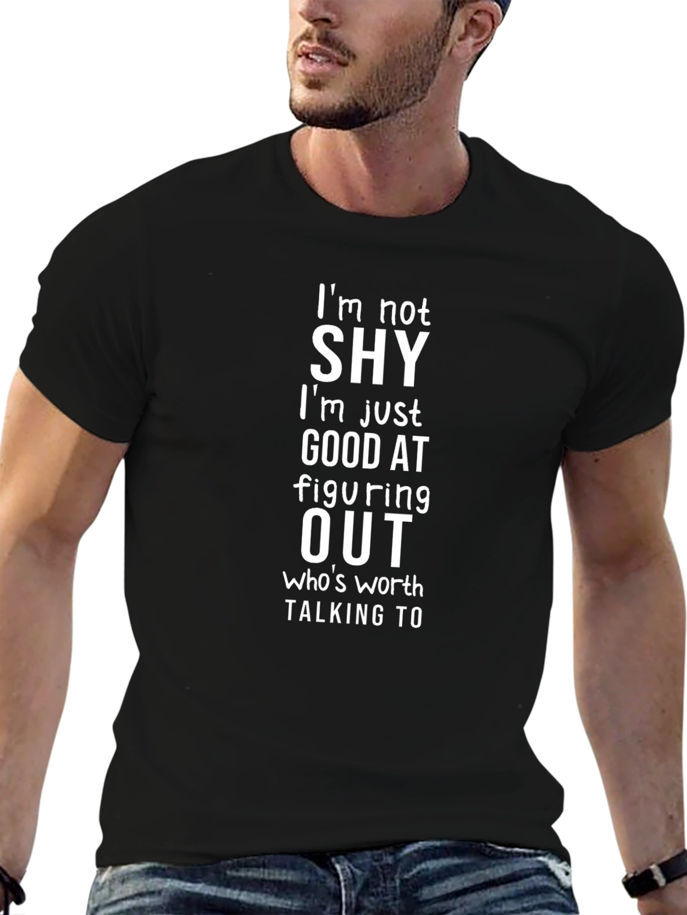 Funny Im Not Shy Graphic Tee