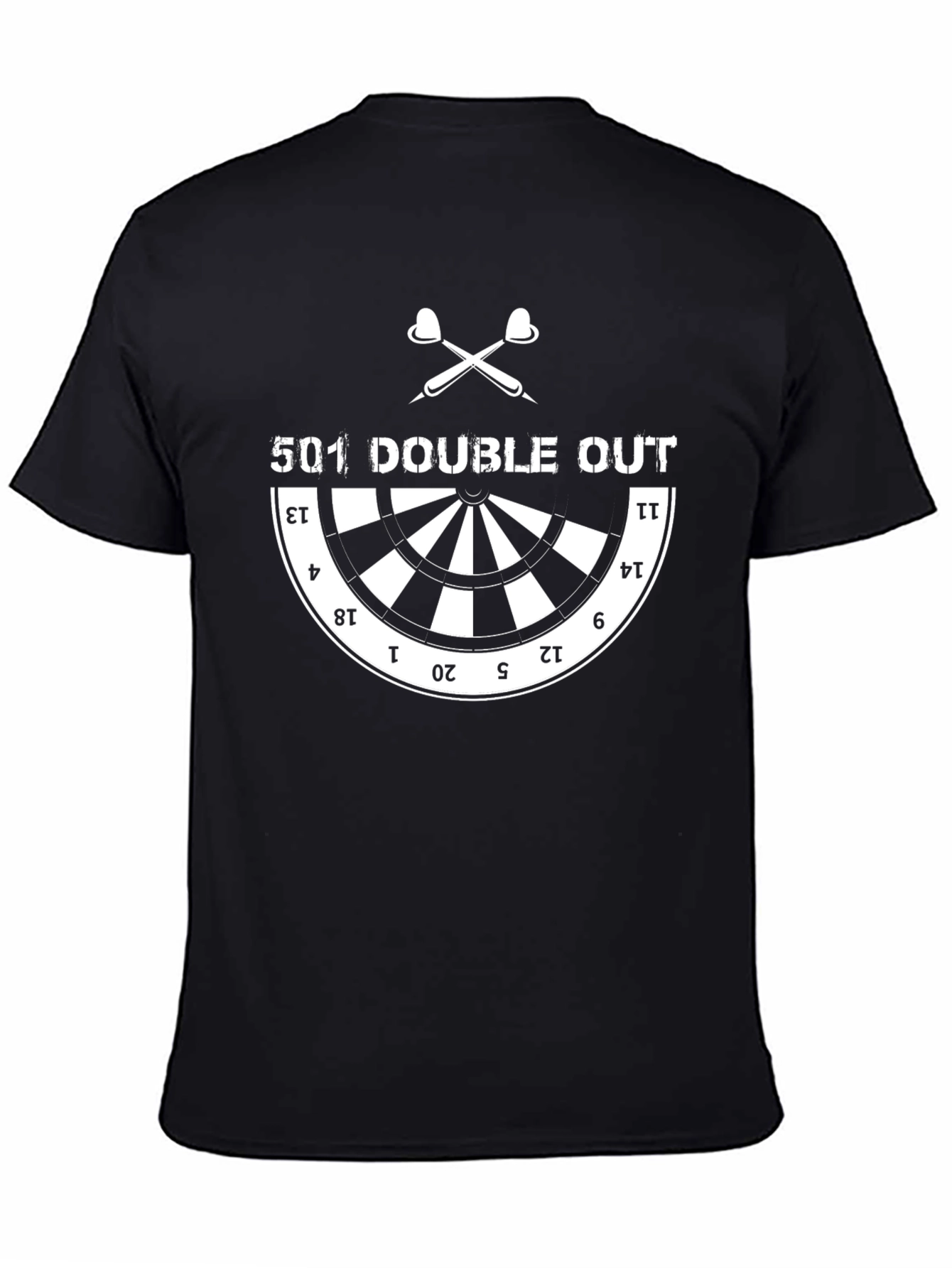 501 Double Out Dartboard Graphic T-Shirt