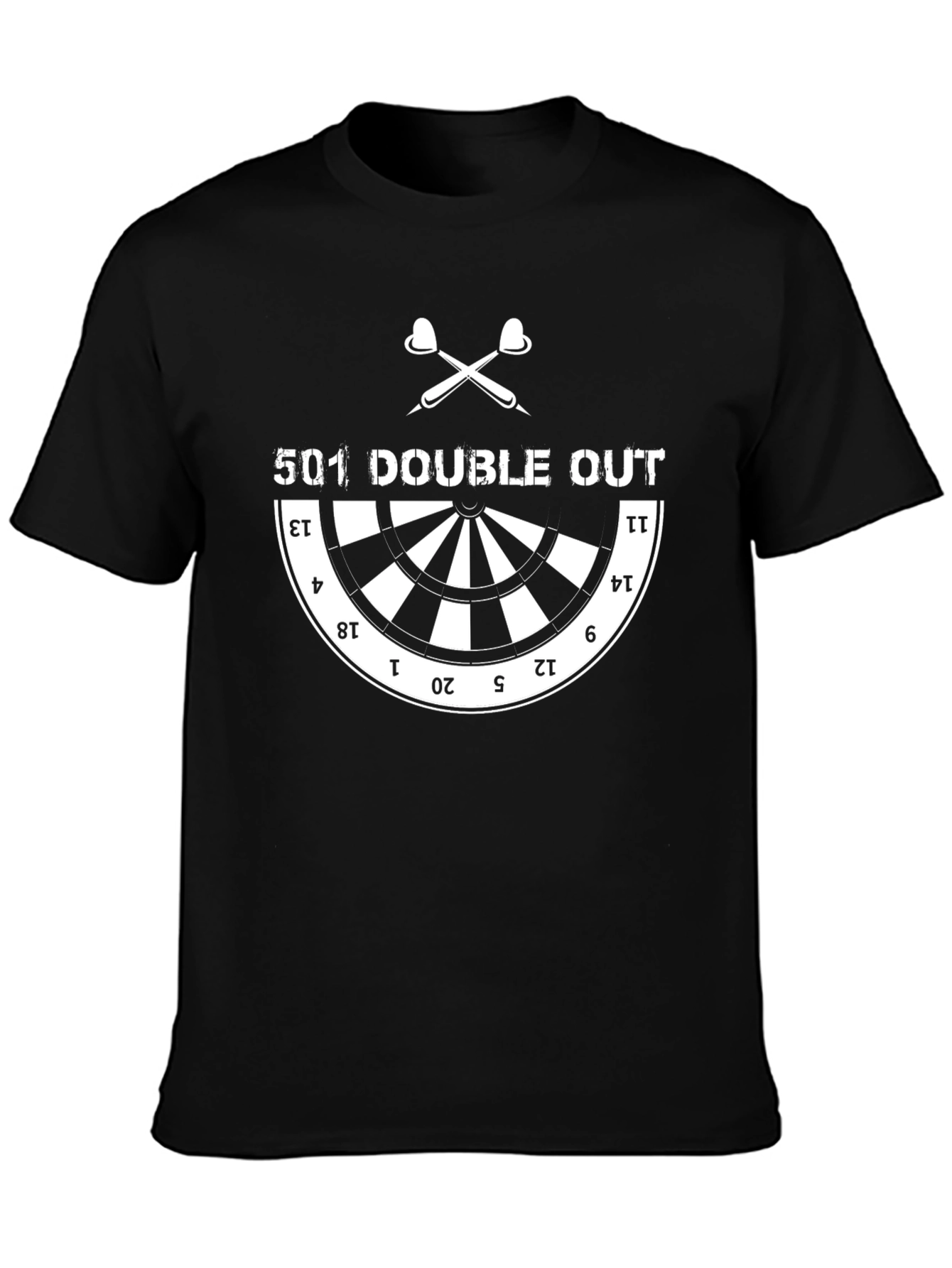 501 Double Out Dartboard Graphic T-Shirt