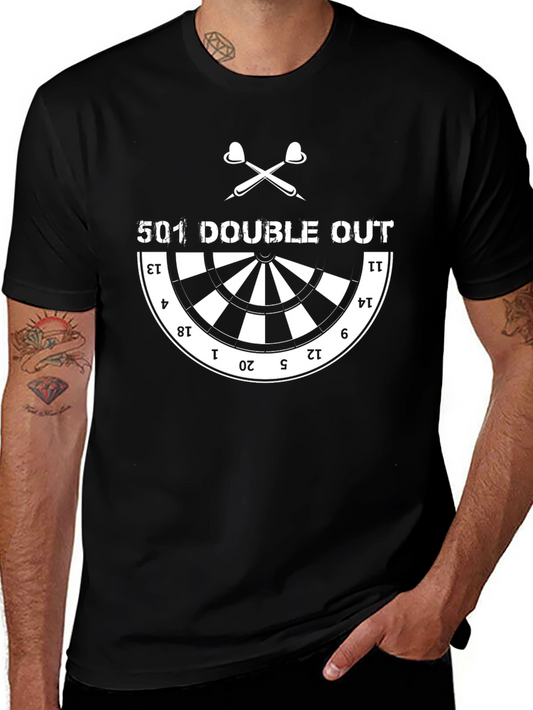 501 Double Out Dartboard Graphic T-Shirt