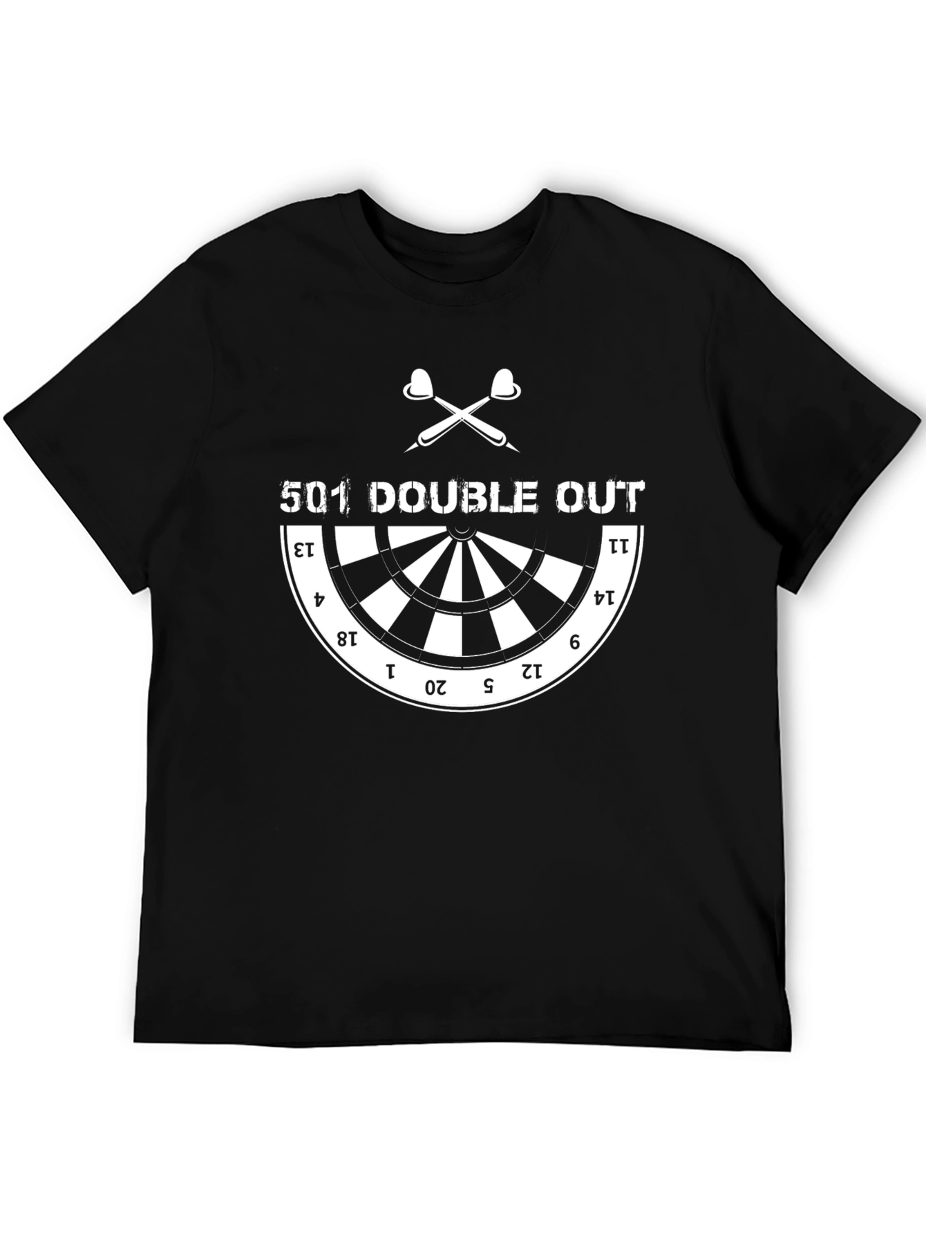 501 Double Out Dartboard Graphic T-Shirt