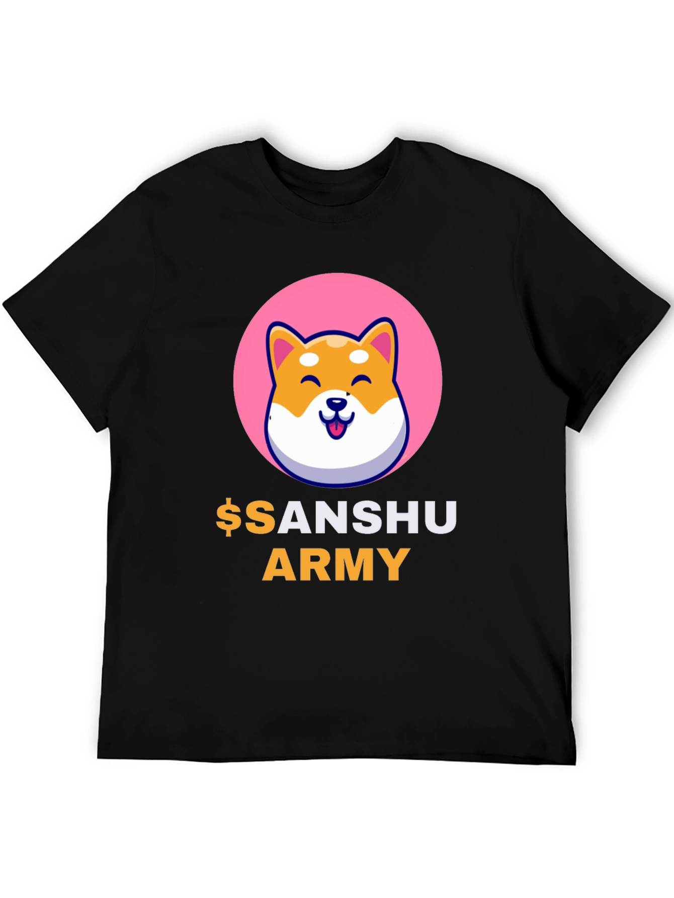 Sanshu Army Crypto Doge T-Shirt - Black