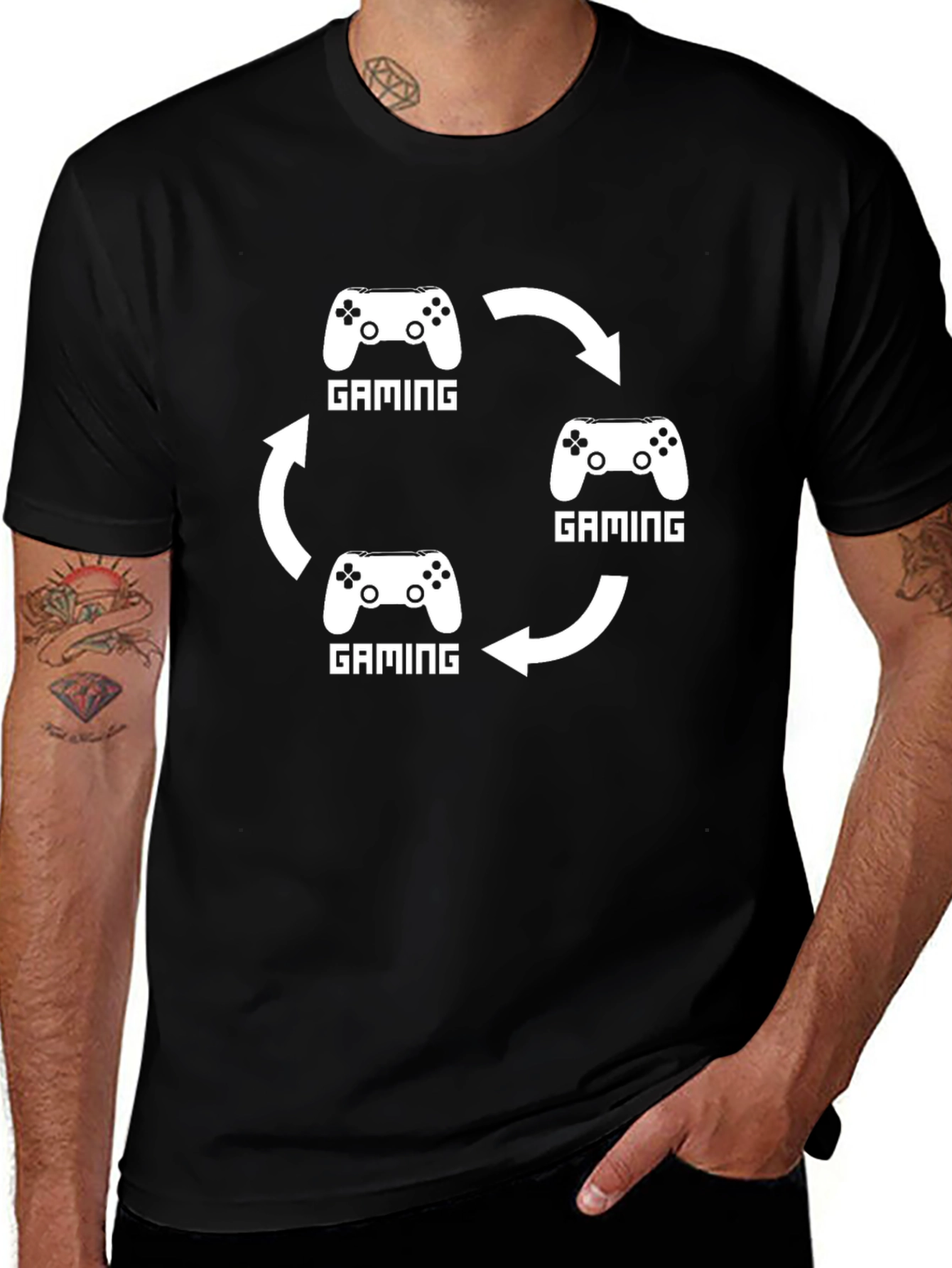 Gaming Cycle T-Shirt - Gamers Life