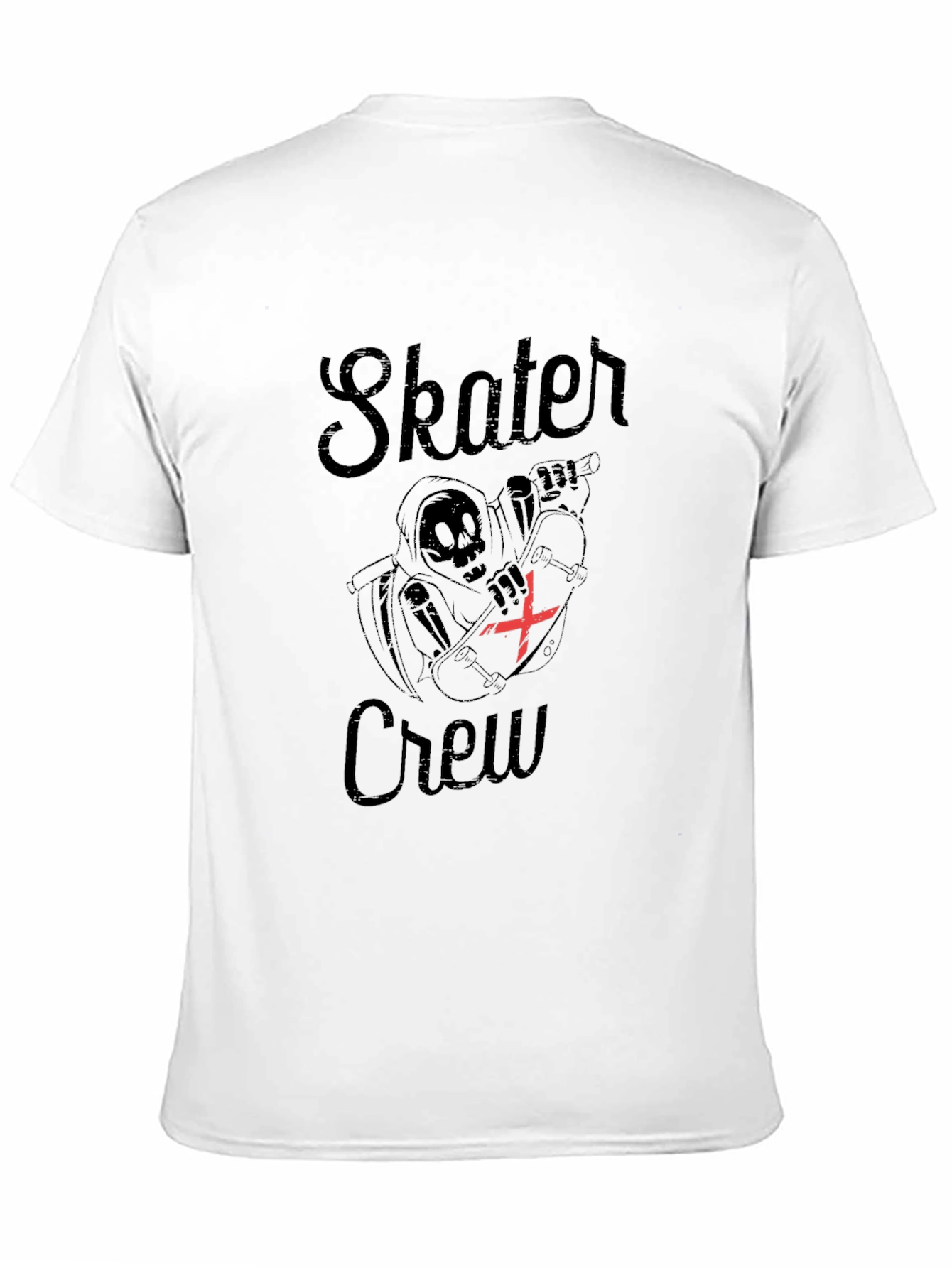 Skater Crew Graphic T-Shirt - Black