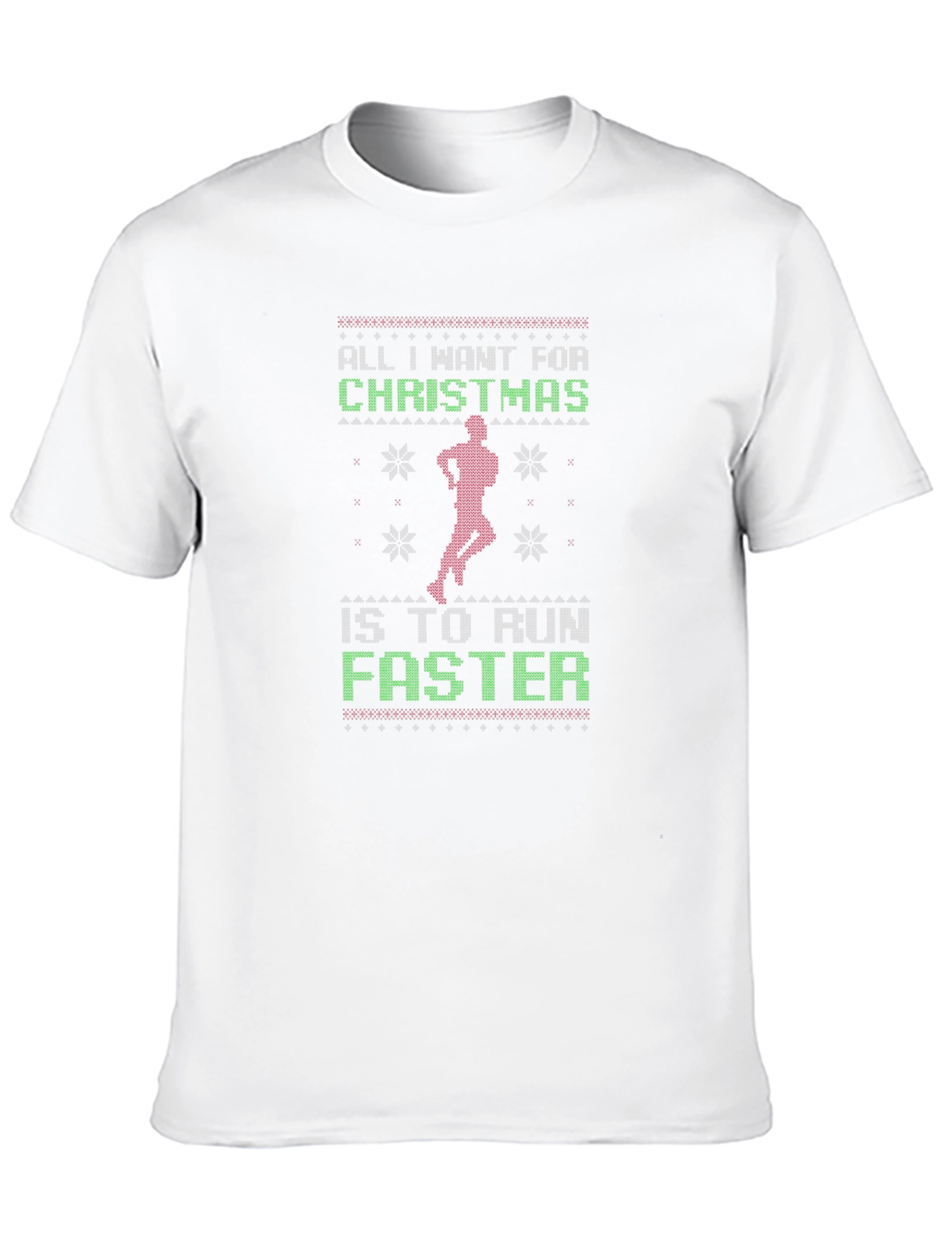 Funny Christmas Running T-Shirt for Runners