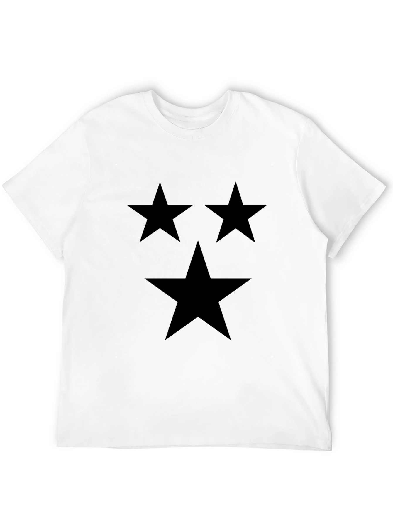 Stylish Black T-Shirt with Star Design