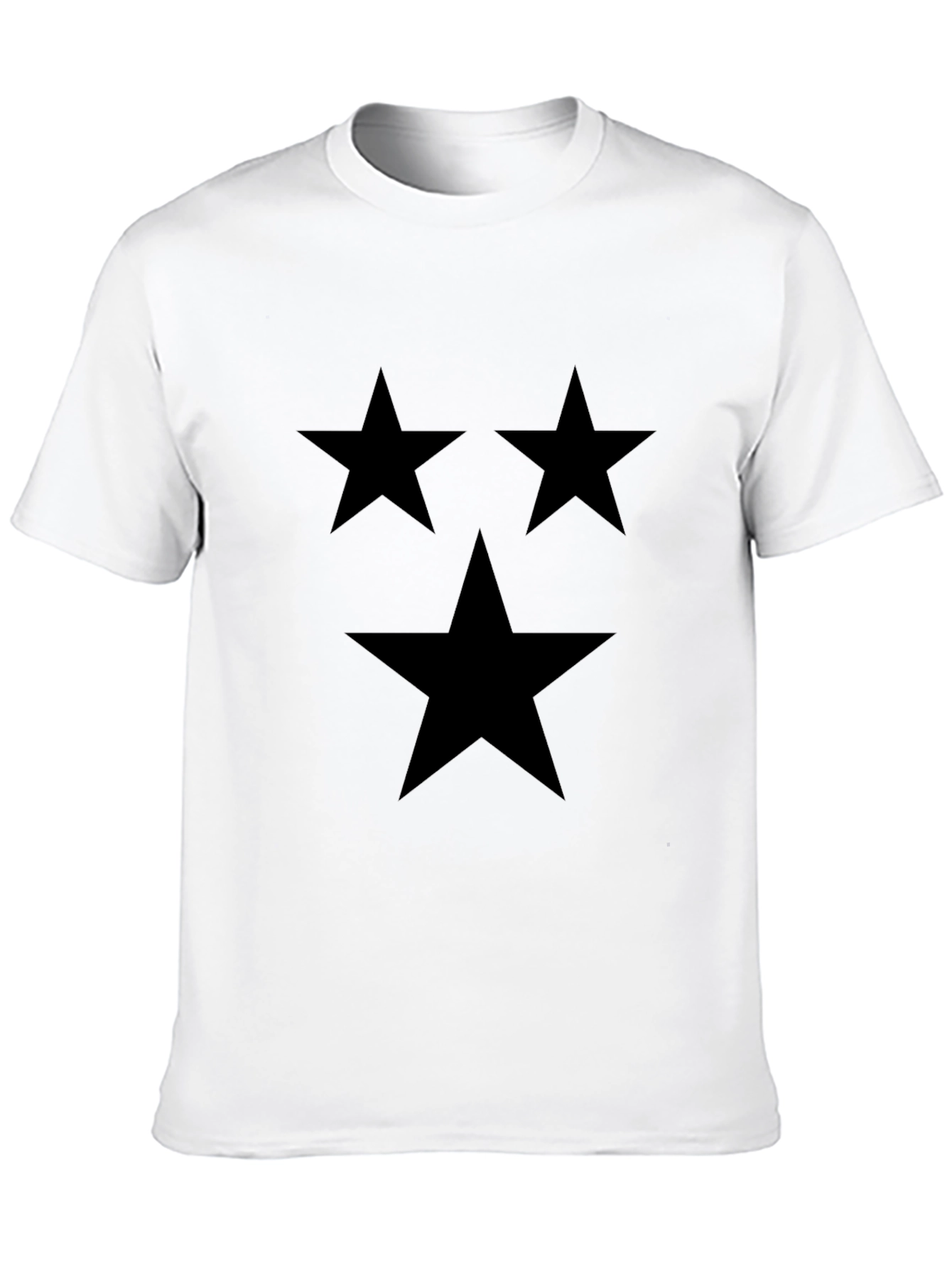 Stylish Black T-Shirt with Star Design