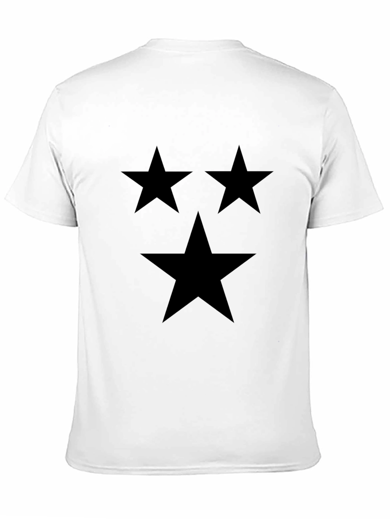 Stylish Black T-Shirt with Star Design