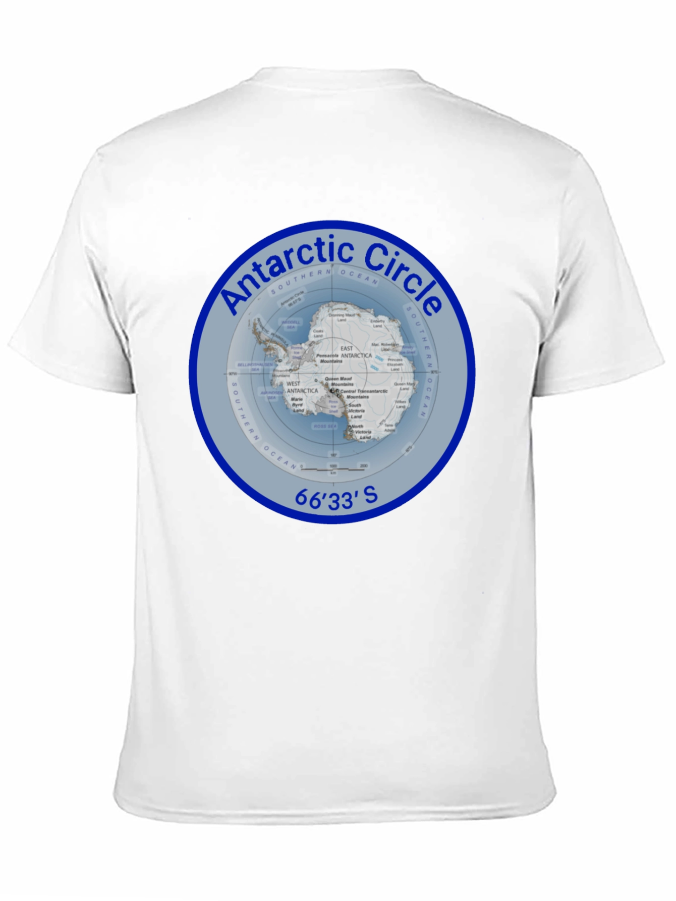 Antarctic Circle Graphic T-Shirt - Black