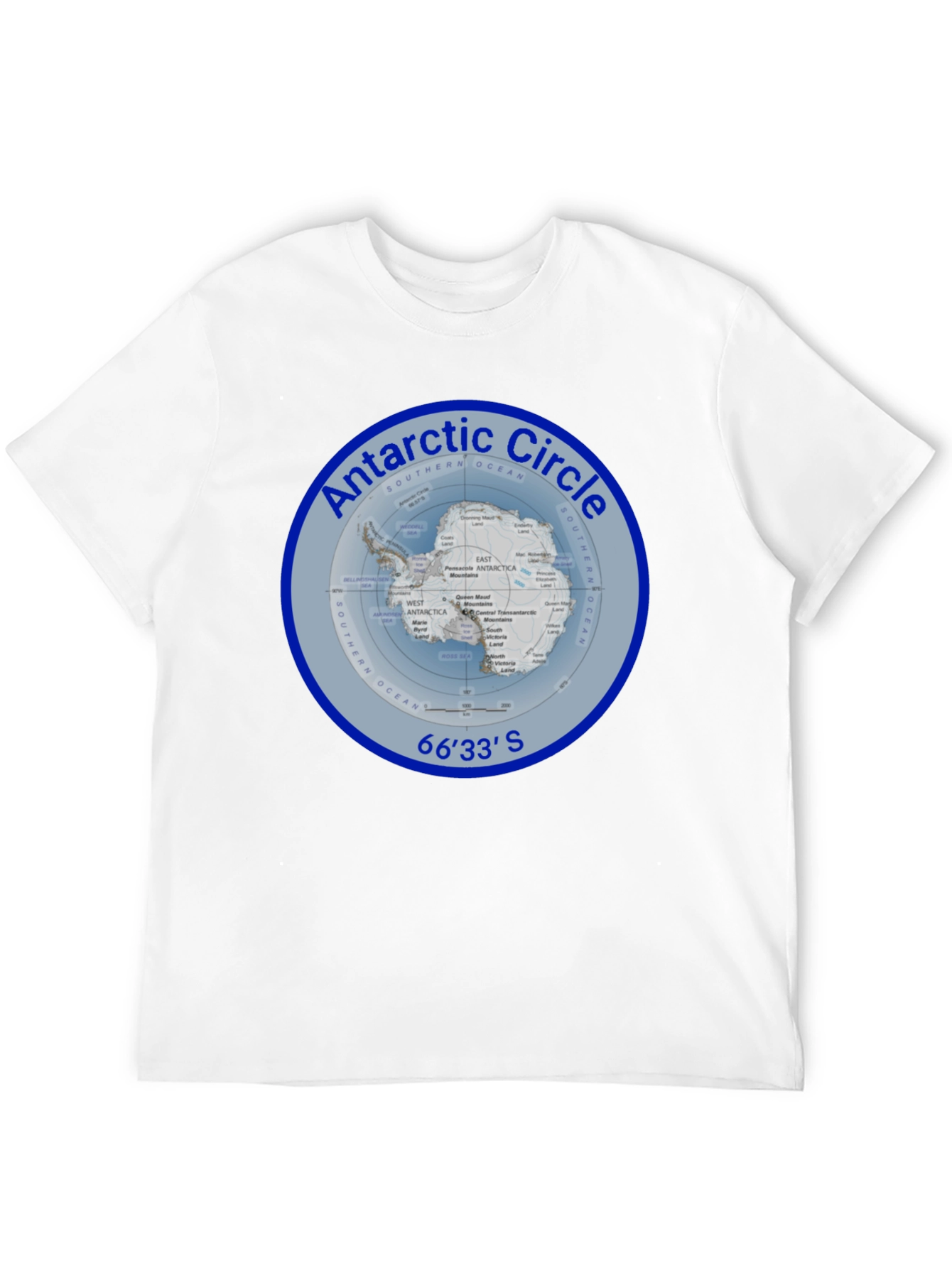 Antarctic Circle Graphic T-Shirt - Black