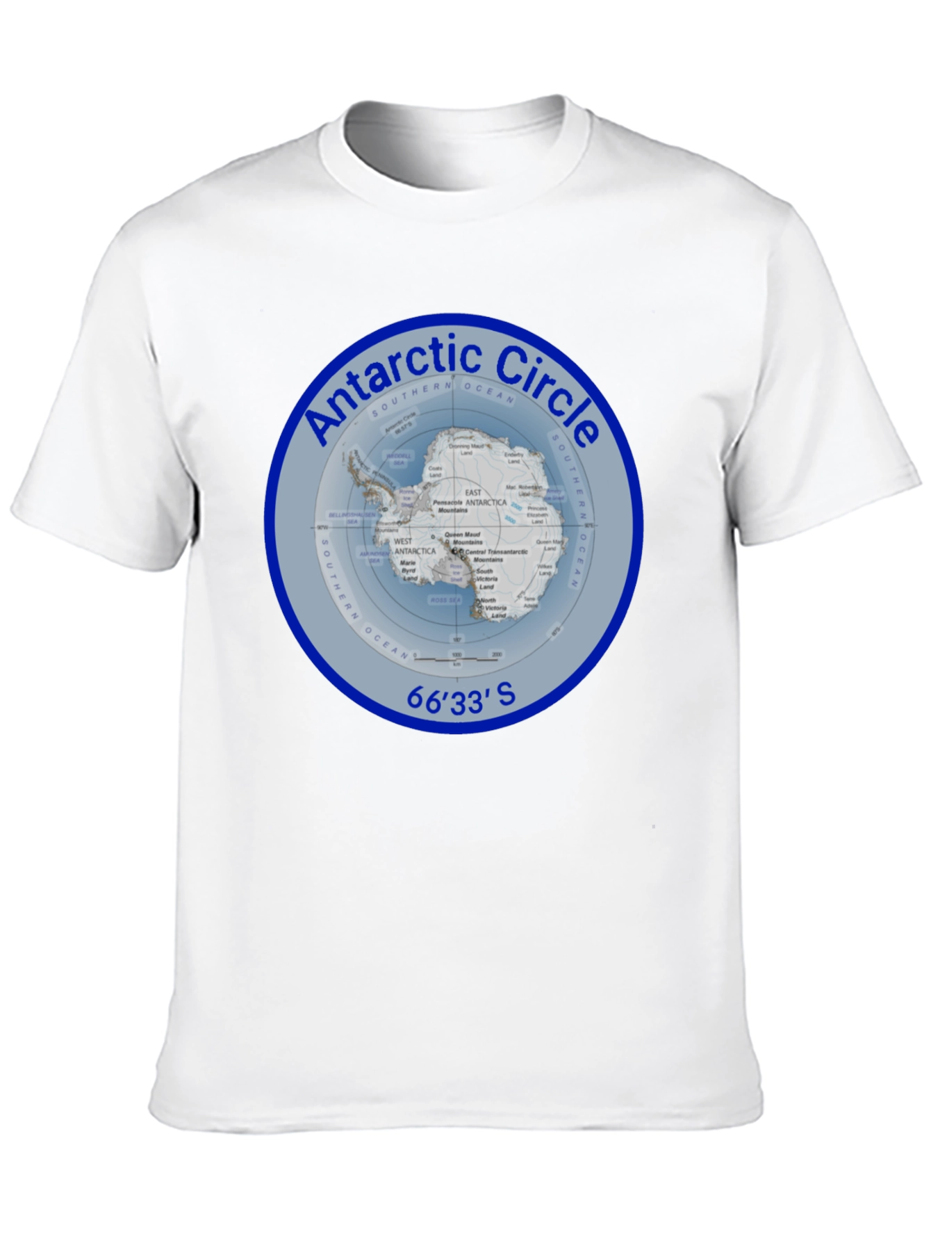 Antarctic Circle Graphic T-Shirt - Black