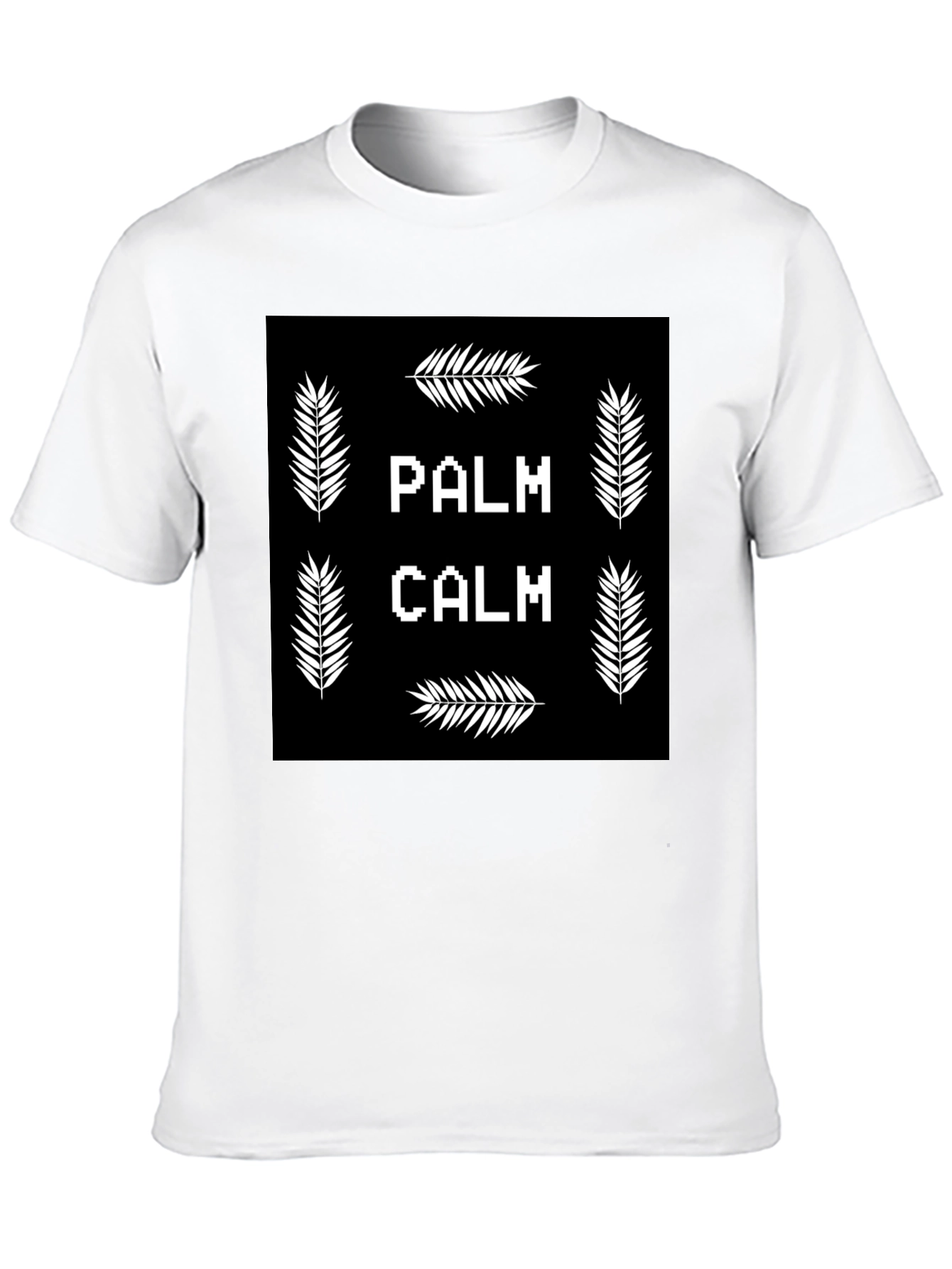 Palm Calm Black T-Shirt