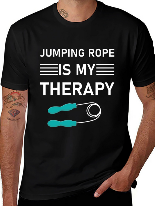 Jumping Rope Therapy Tee - Exercise Motivation Shirt