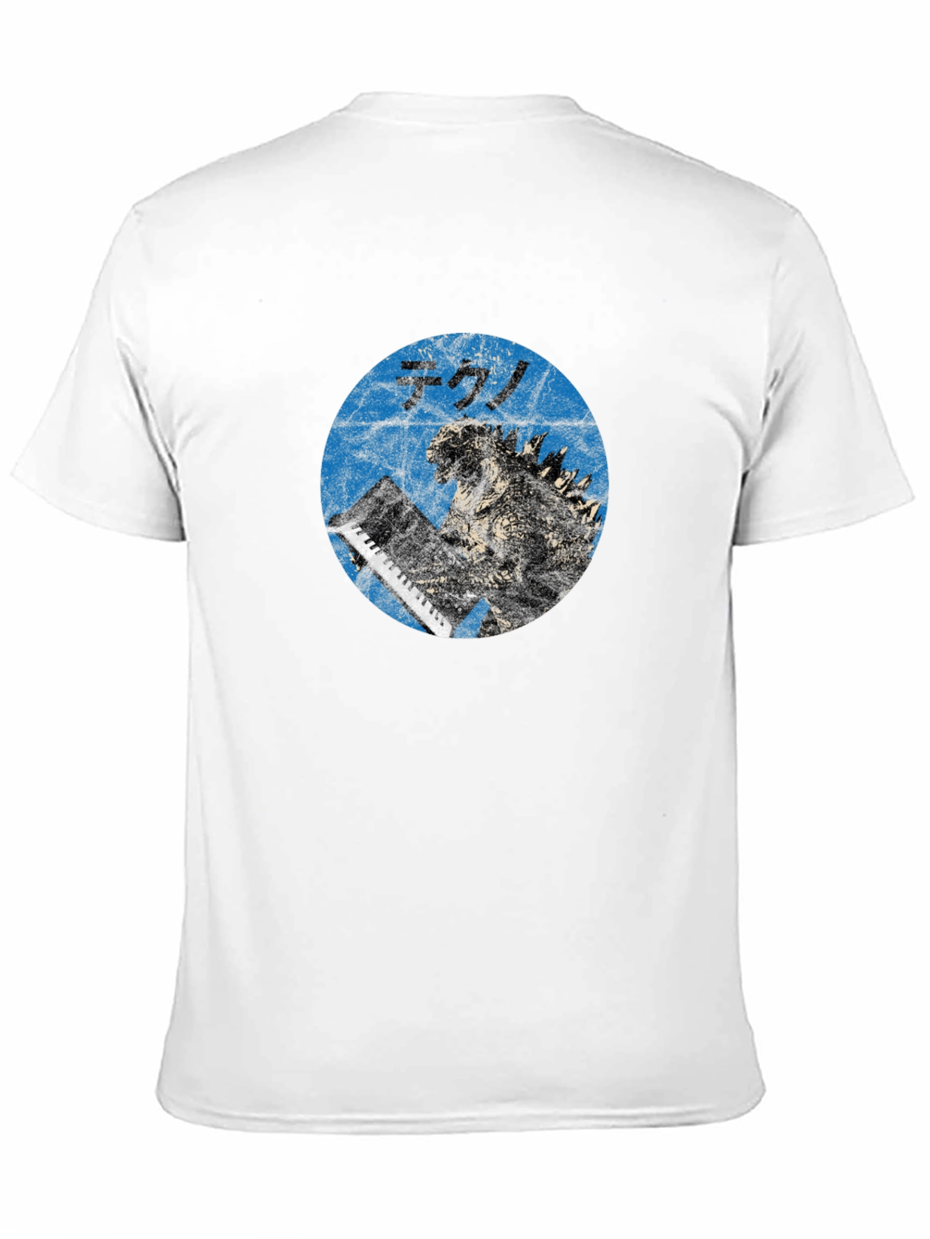 Godzilla Tekno T-Shirt - Blue Graphic Tee