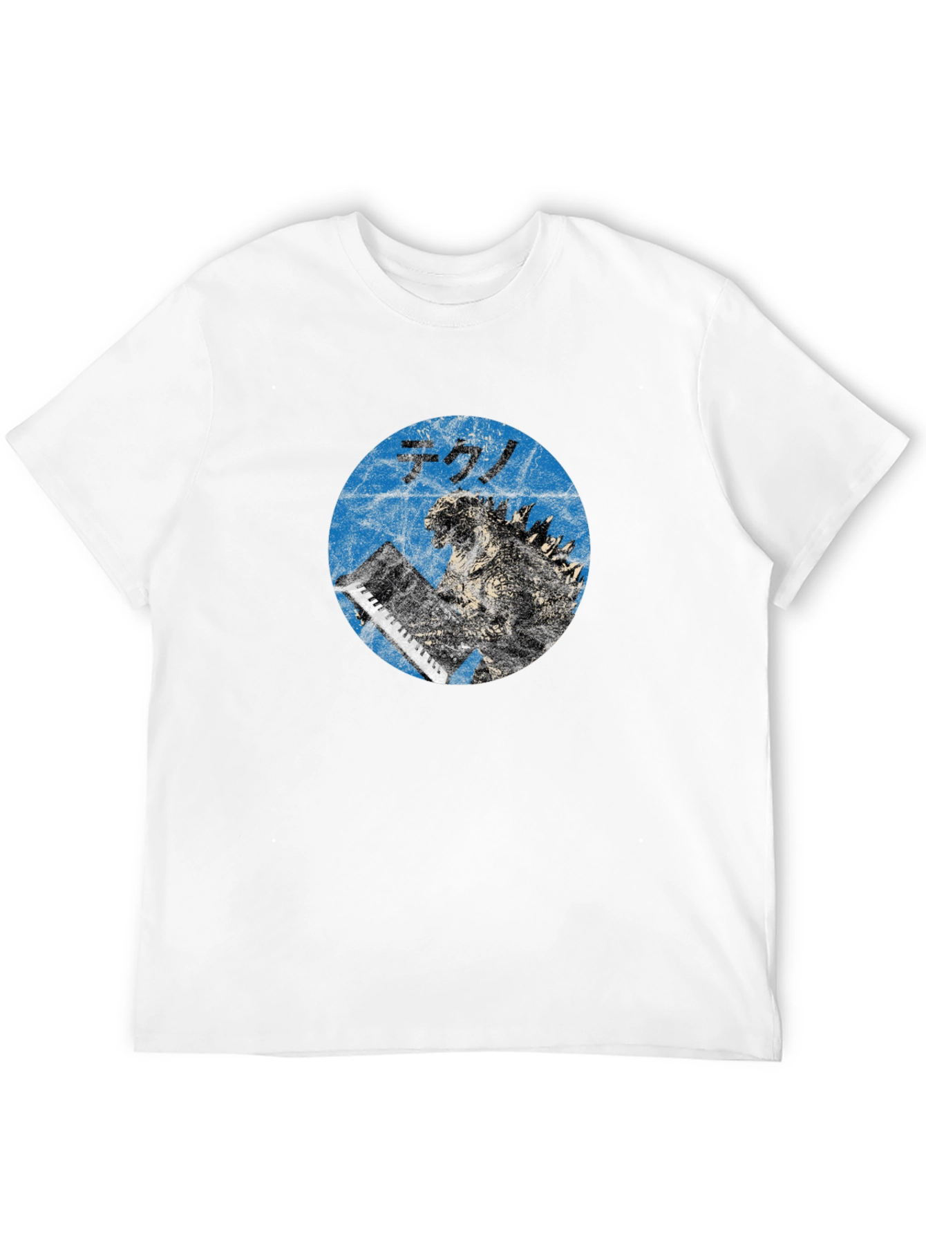 Godzilla Tekno T-Shirt - Blue Graphic Tee