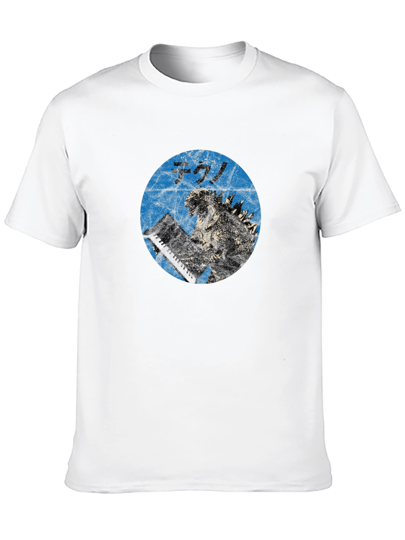 Godzilla Tekno T-Shirt - Blue Graphic Tee