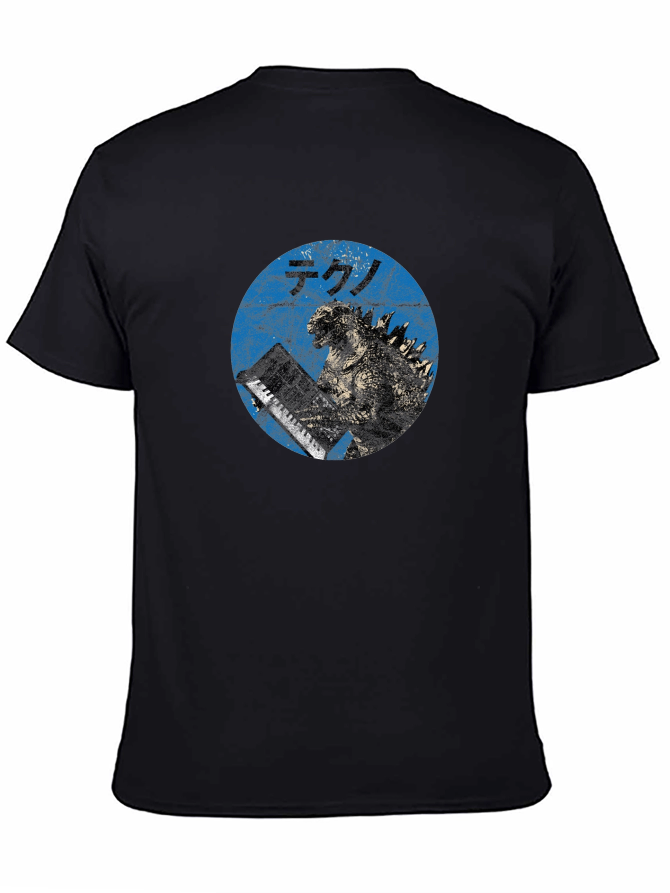 Godzilla Tekno T-Shirt - Blue Graphic Tee
