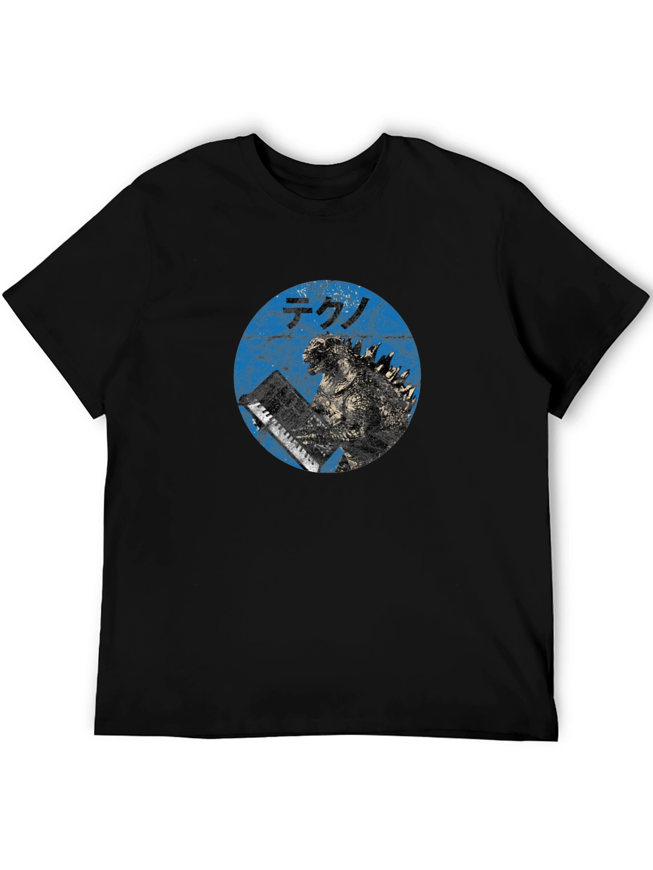 Godzilla Tekno T-Shirt - Blue Graphic Tee
