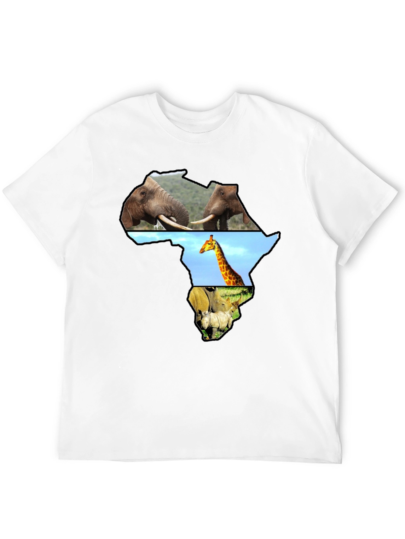 Africa Animals T-Shirt - Black