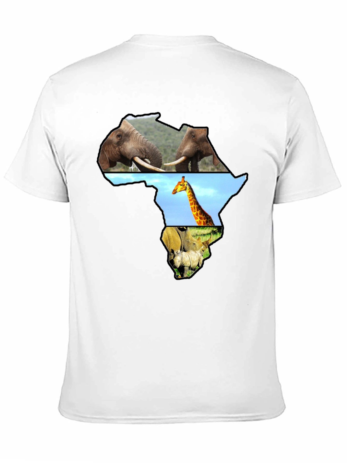 Africa Animals T-Shirt - Black