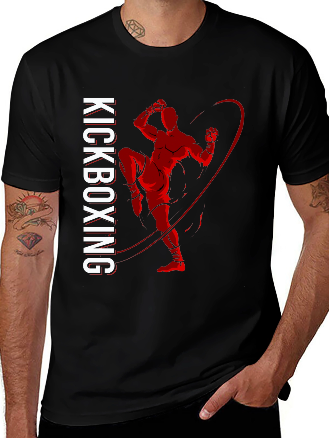 Kickboxing Graphic T-Shirt - Martial Arts Tee