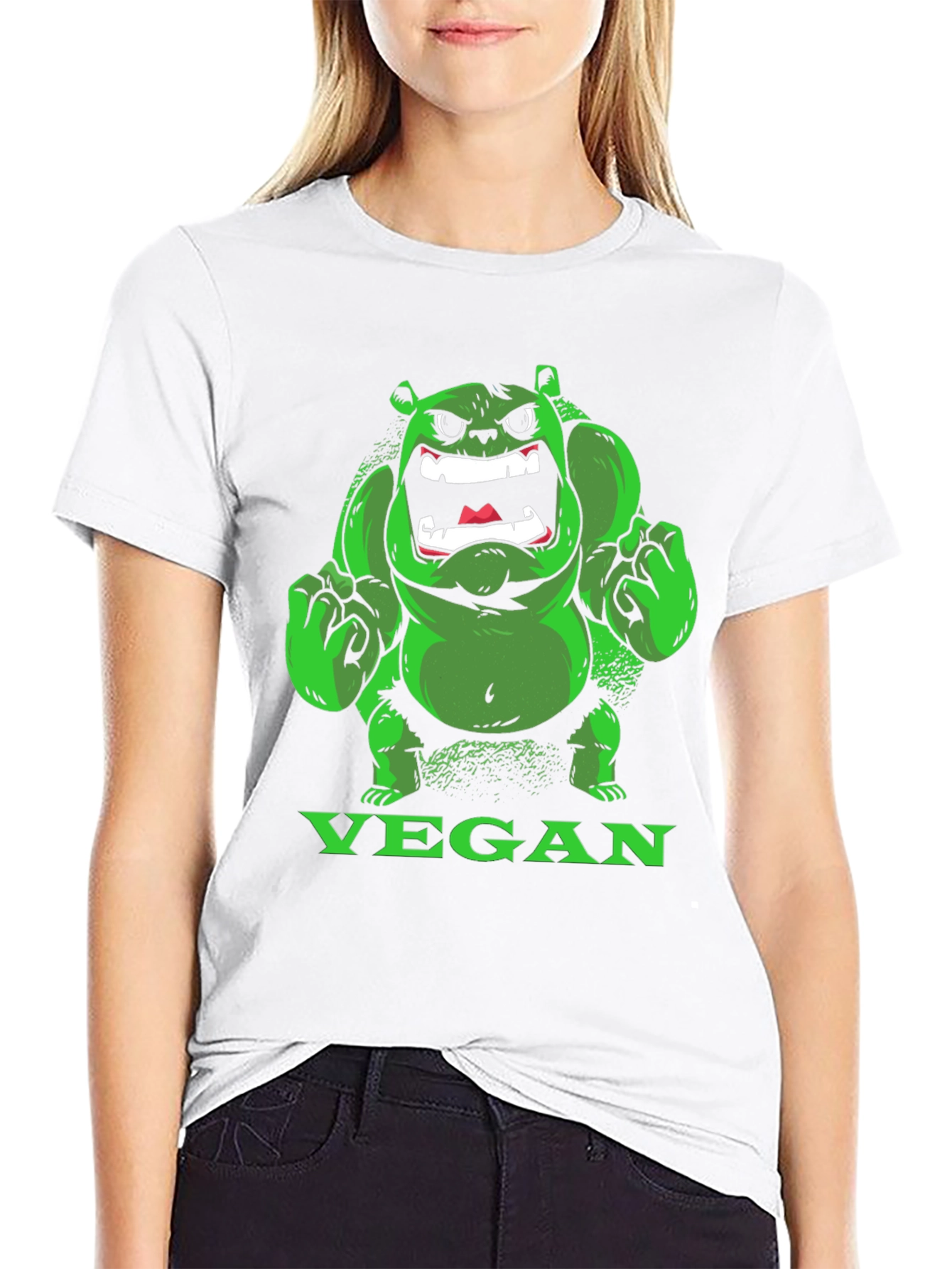 Vegan Hulk T-Shirt - Green Monster Tee