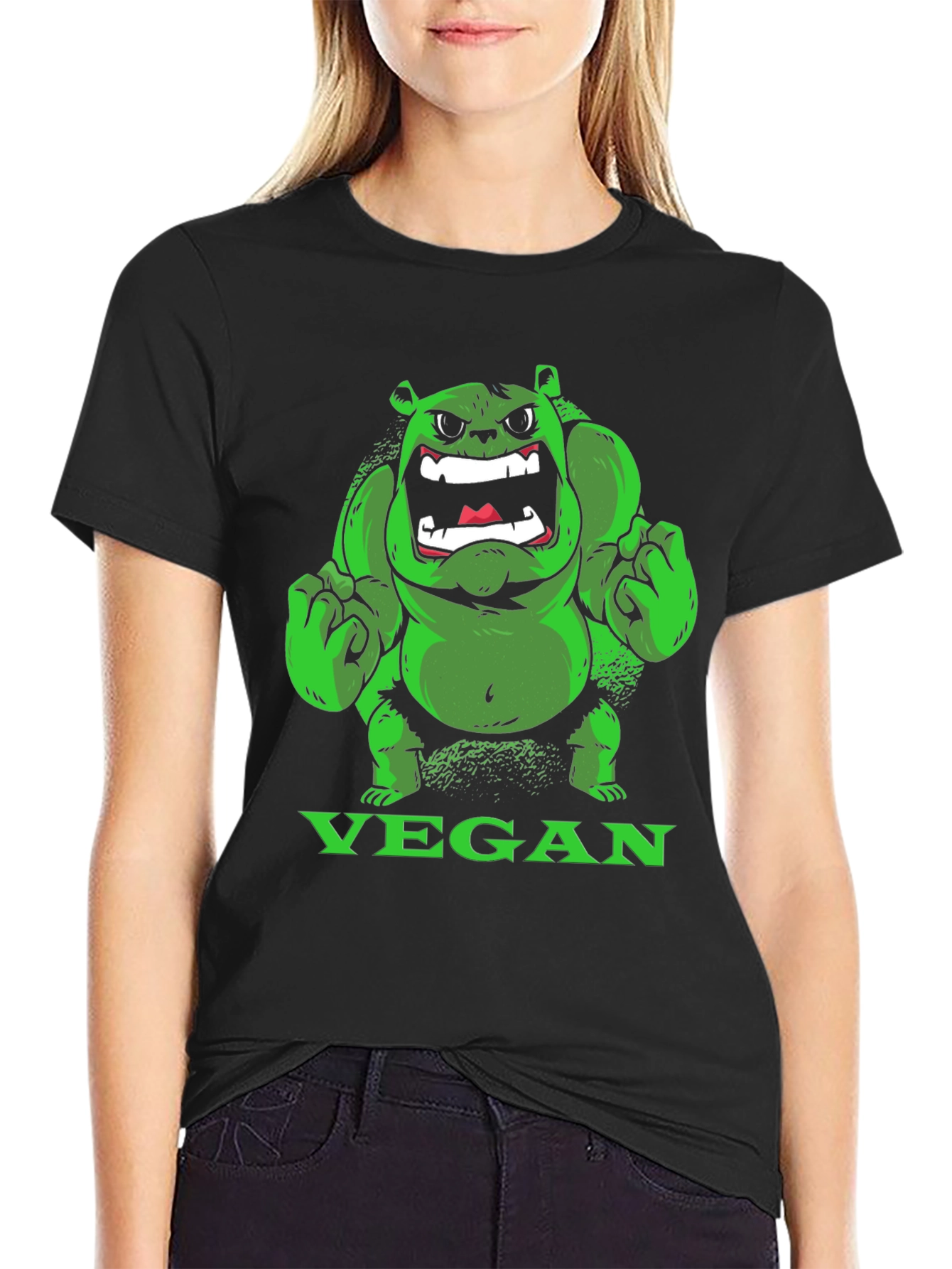 Vegan Hulk T-Shirt - Green Monster Tee