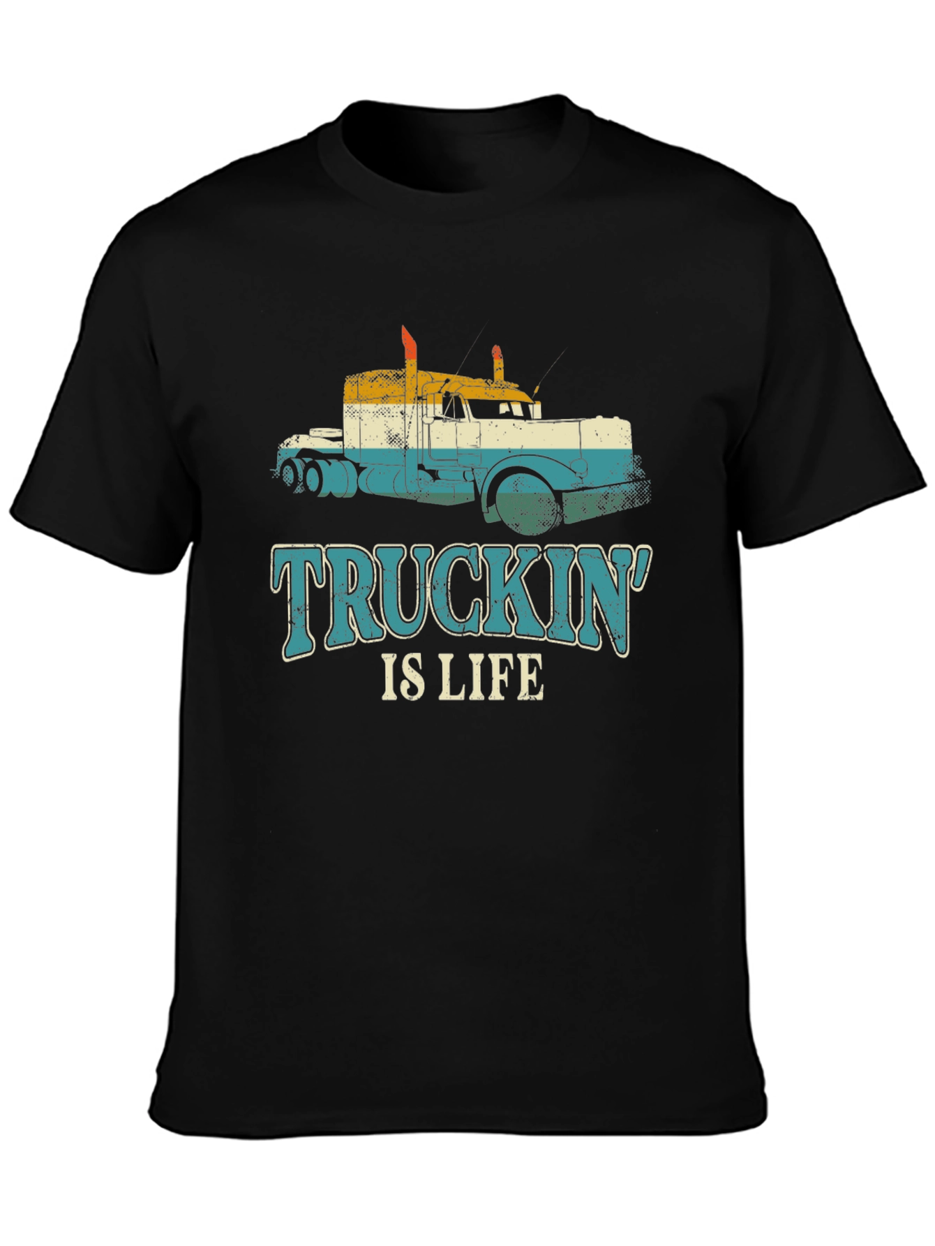 Truckin Is Life T-Shirt - Retro Trucker Tee