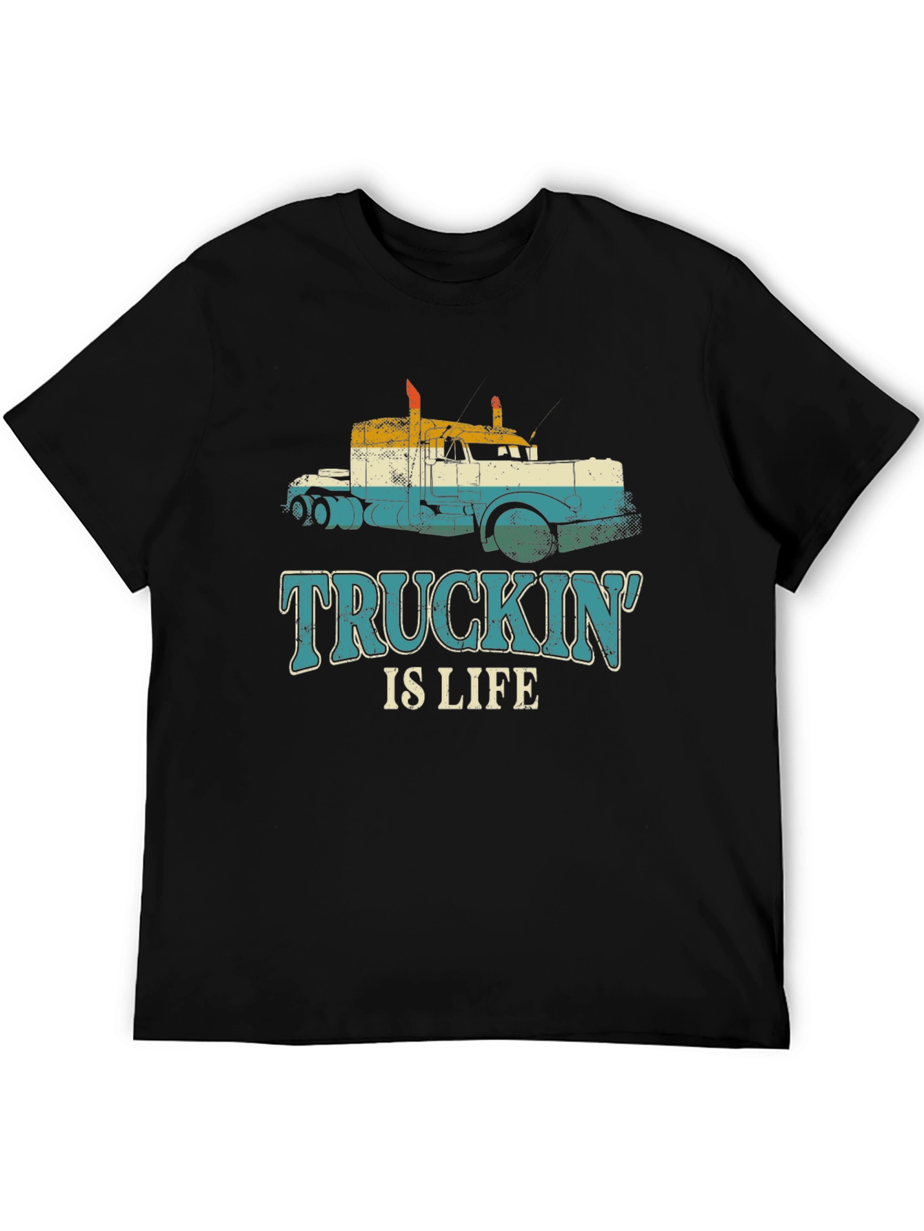 Truckin Is Life T-Shirt - Retro Trucker Tee