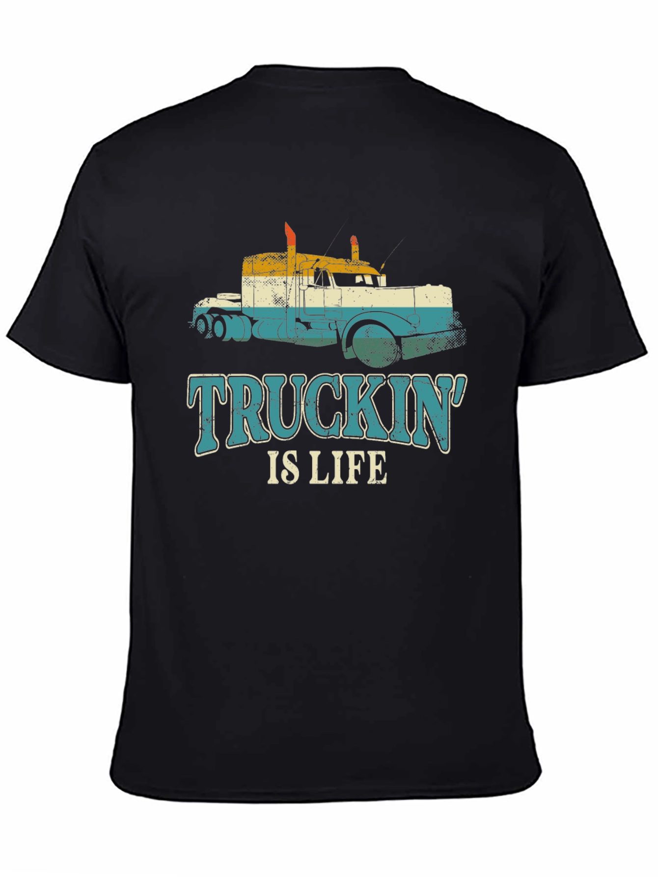 Truckin Is Life T-Shirt - Retro Trucker Tee