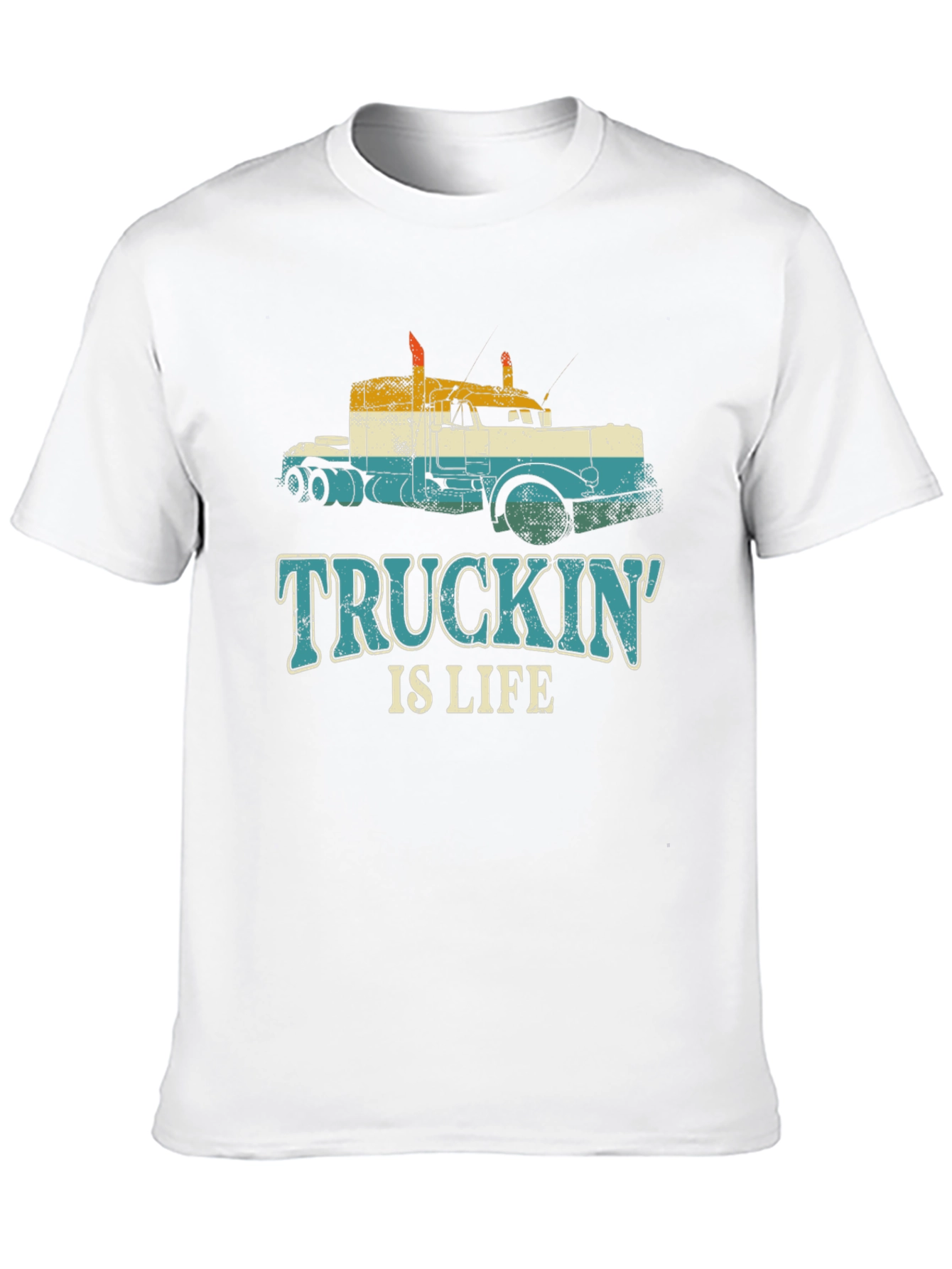 Truckin Is Life T-Shirt - Retro Trucker Tee
