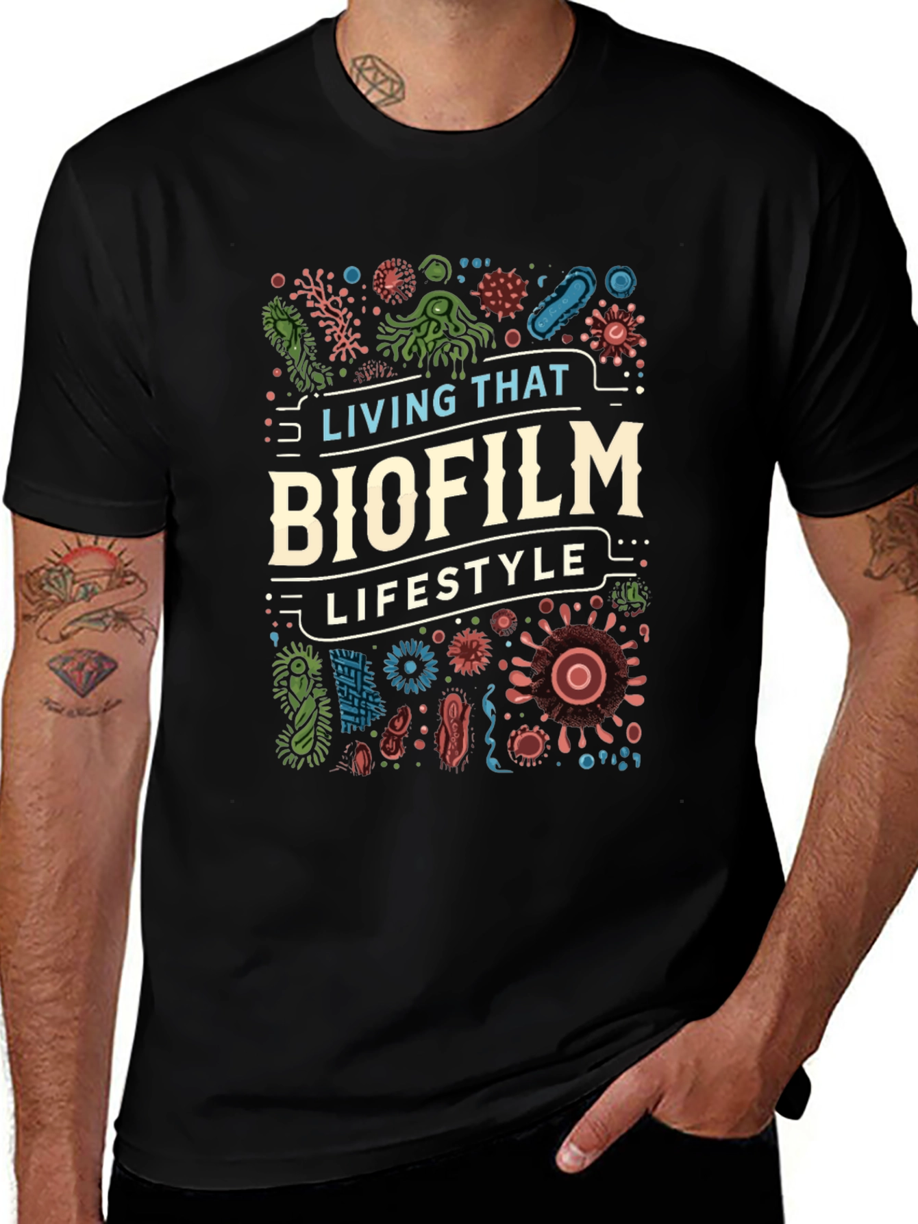 Biofilm Lifestyle Graphic T-Shirt