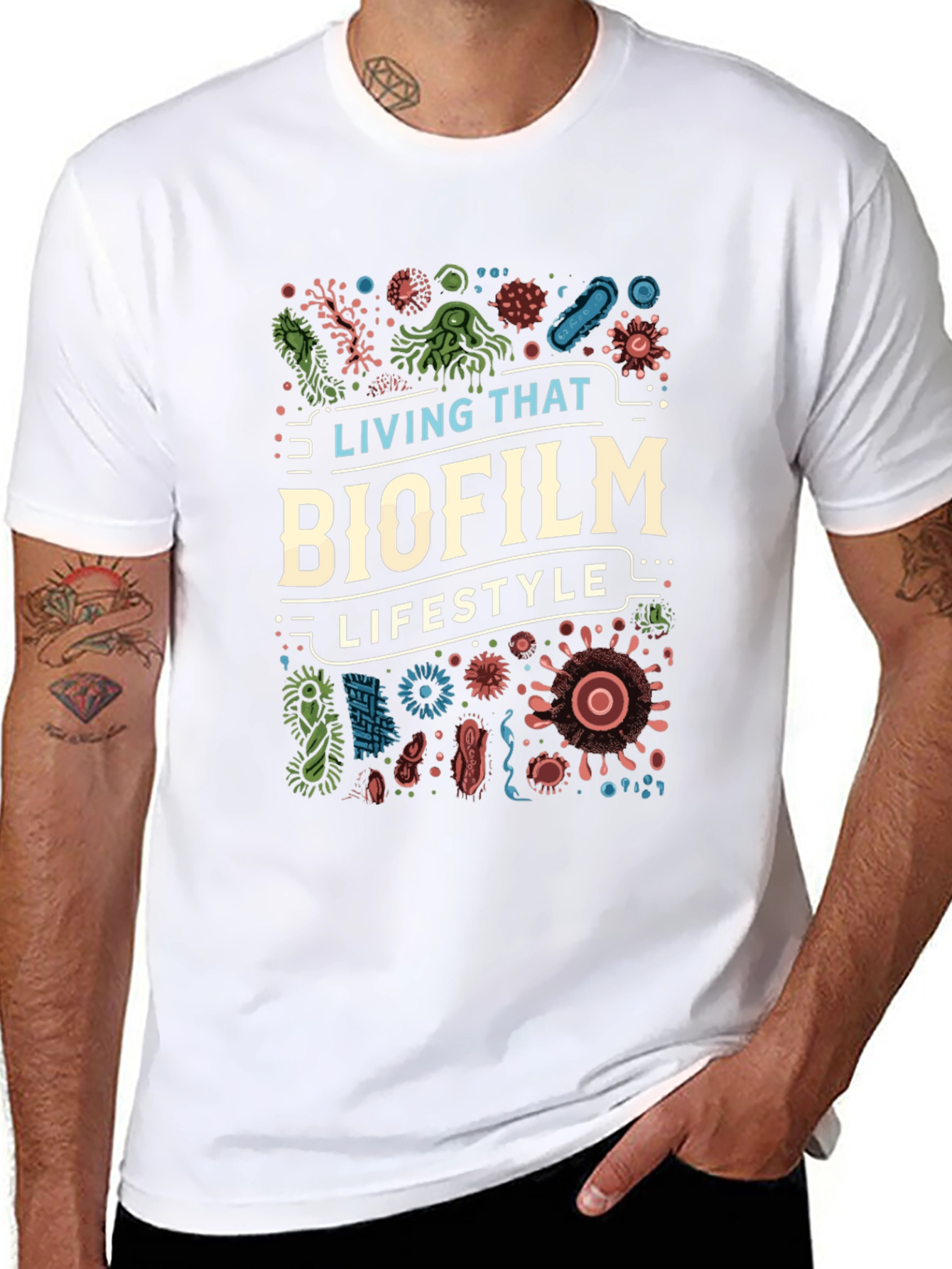 Biofilm Lifestyle Graphic T-Shirt