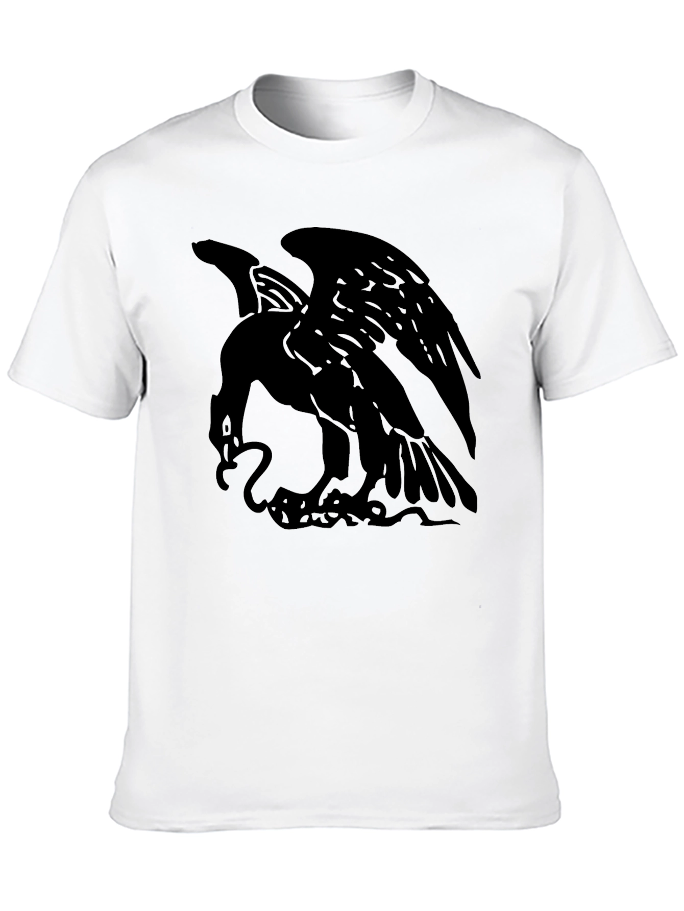 Mens Black Eagle Graphic Tee - Stylish & Bold!