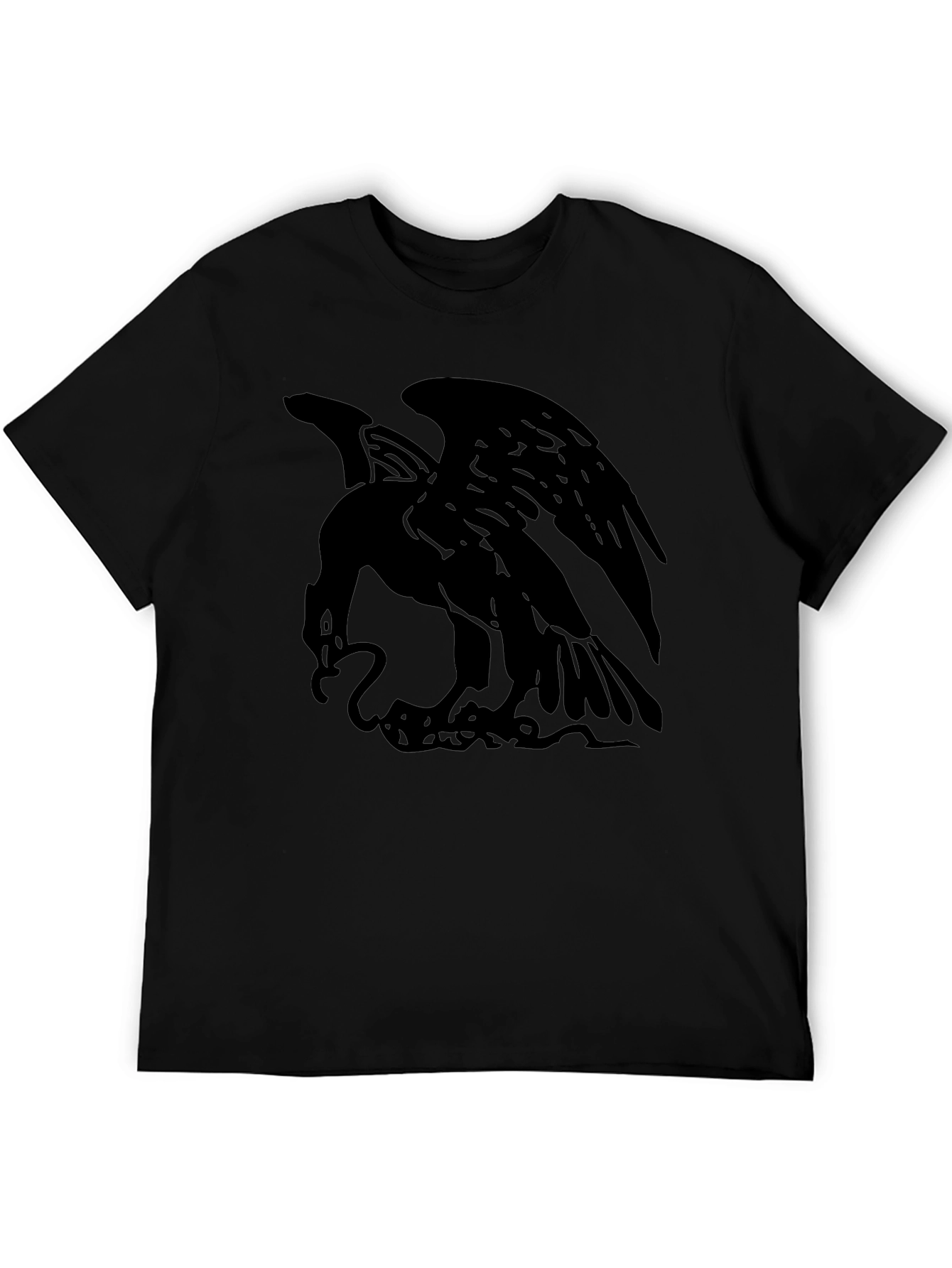 Mens Black Eagle Graphic Tee - Stylish & Bold!