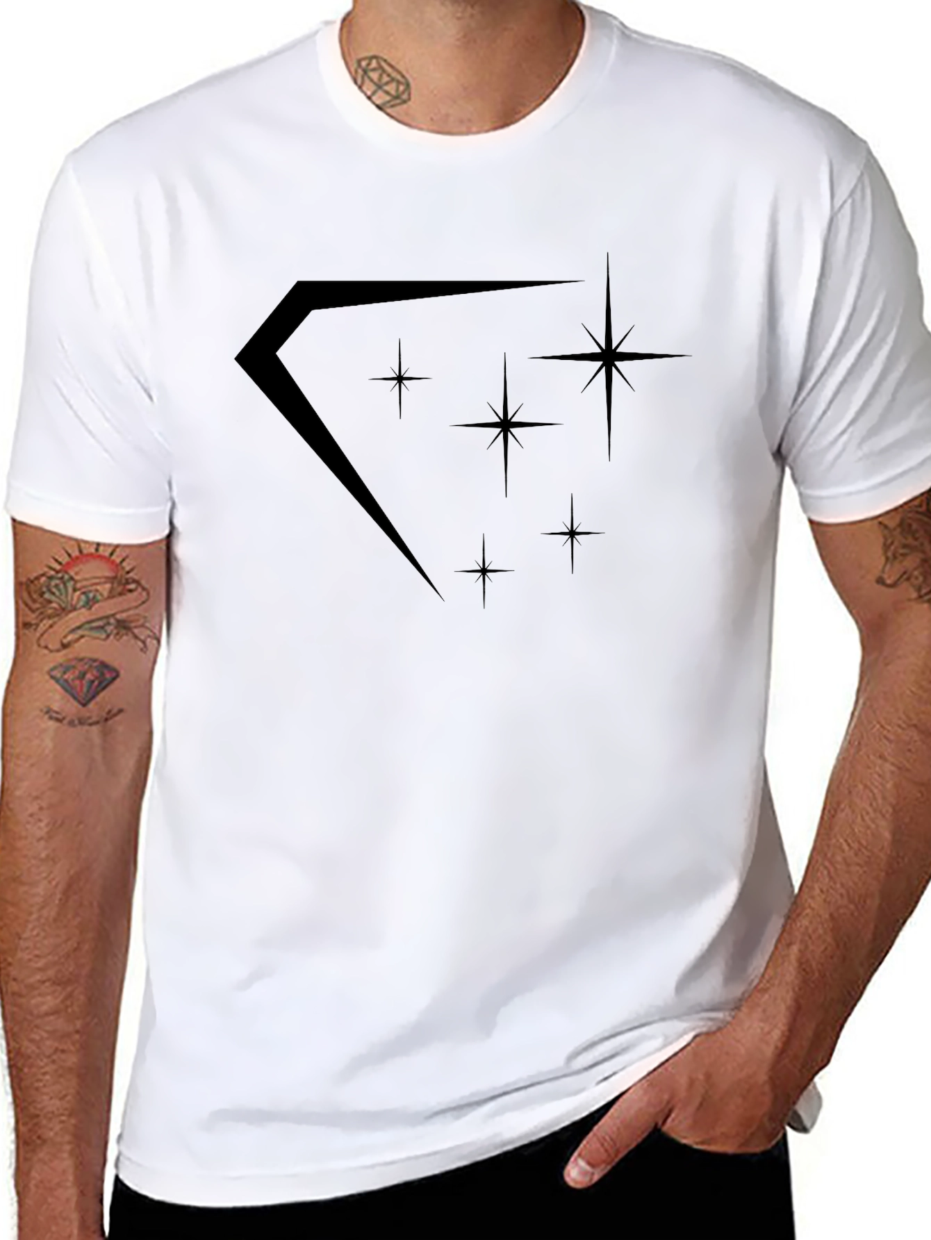 Cosmic Star Tee - Modern Graphic Print
