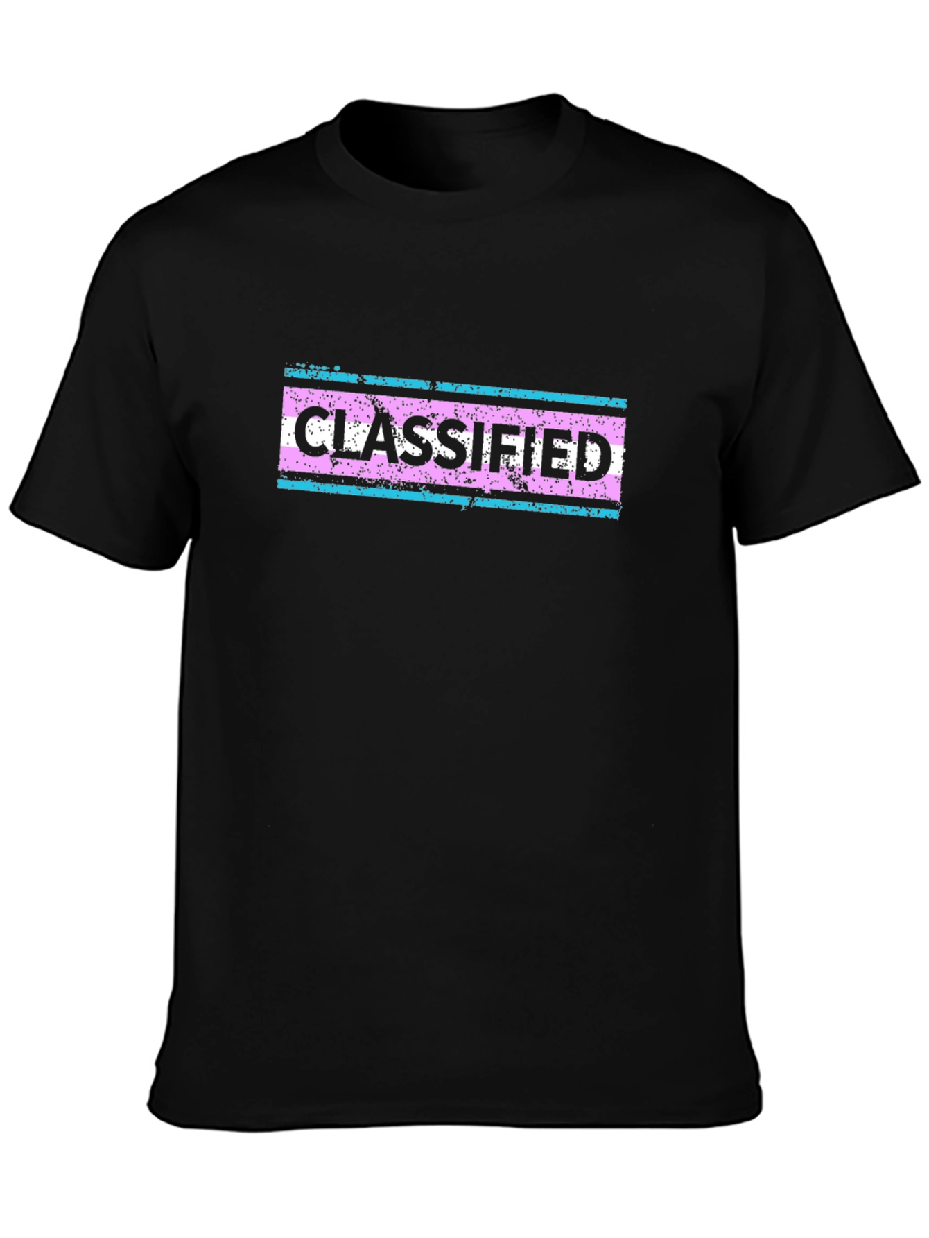Classified Graphic T-Shirt - Black Cotton Tee