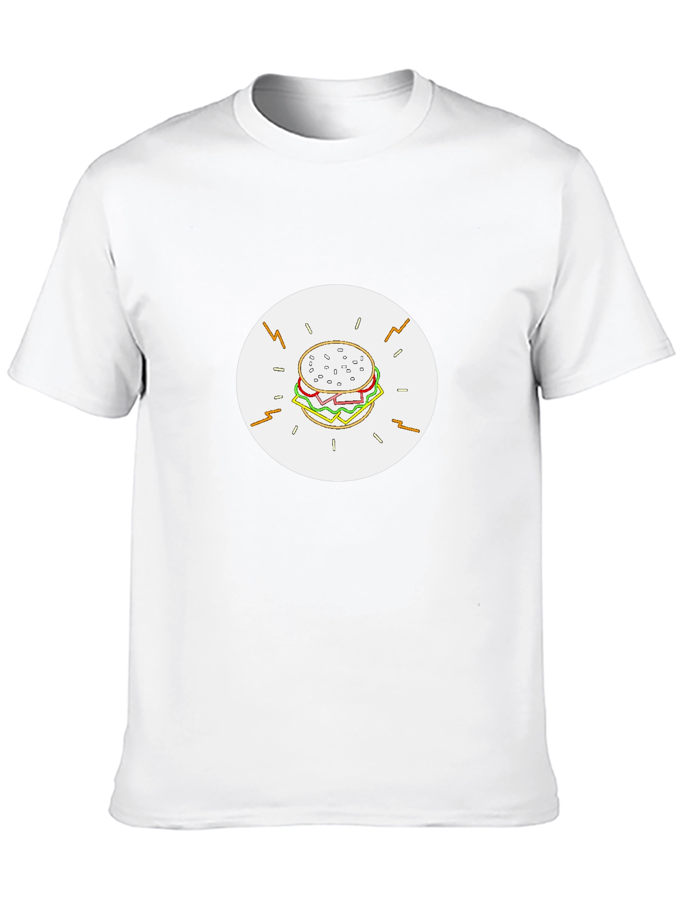 Burger Graphic Black T-Shirt - Tasty Tee