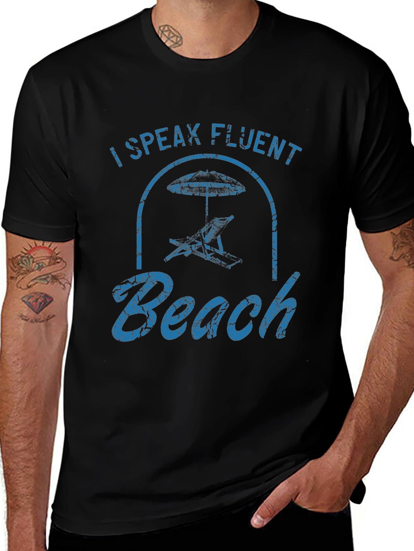 I Speak Fluent Beach Graphic T-Shirt