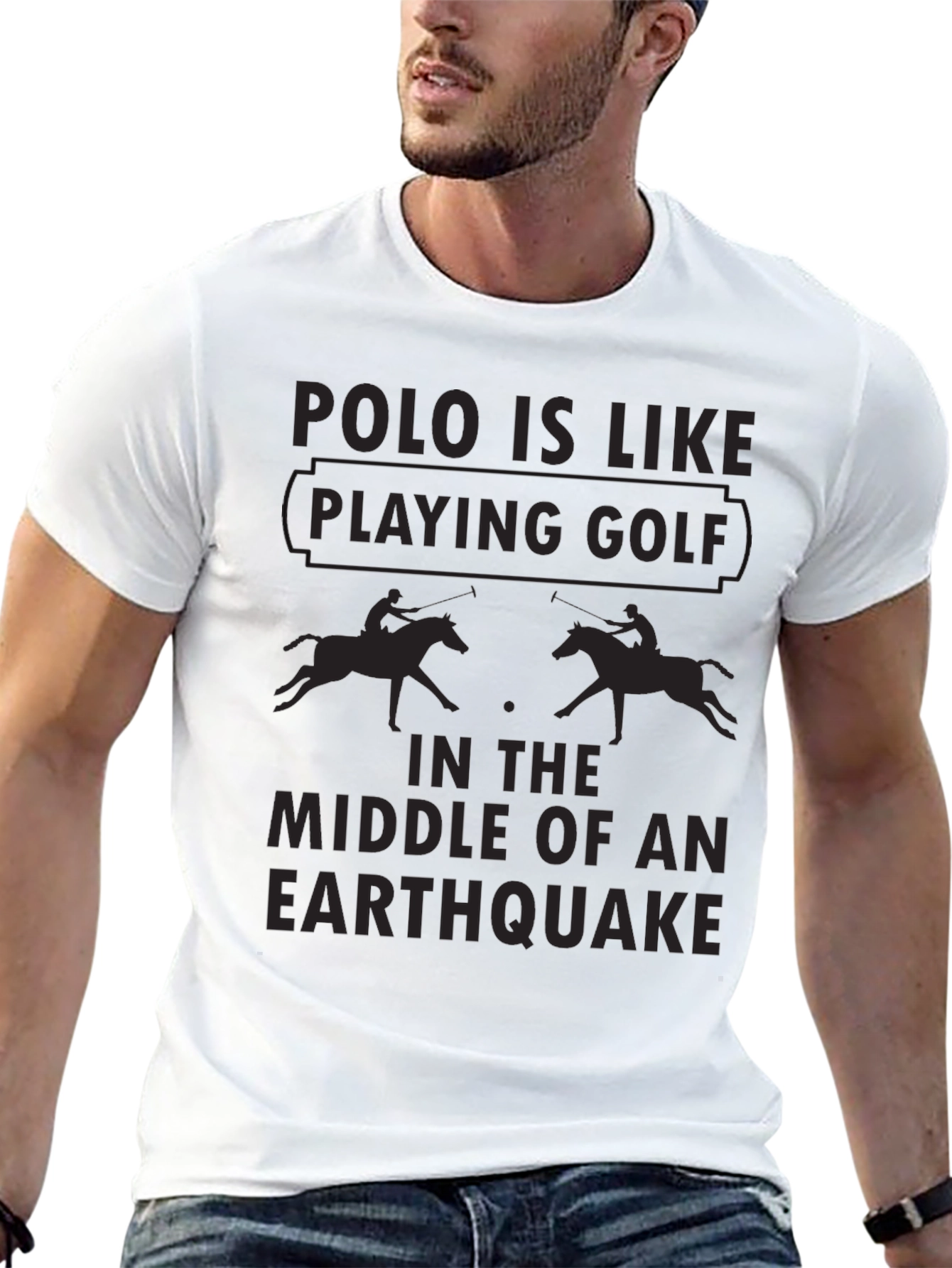 Polo Earthquake T-Shirt - Funny Polo Player Tee