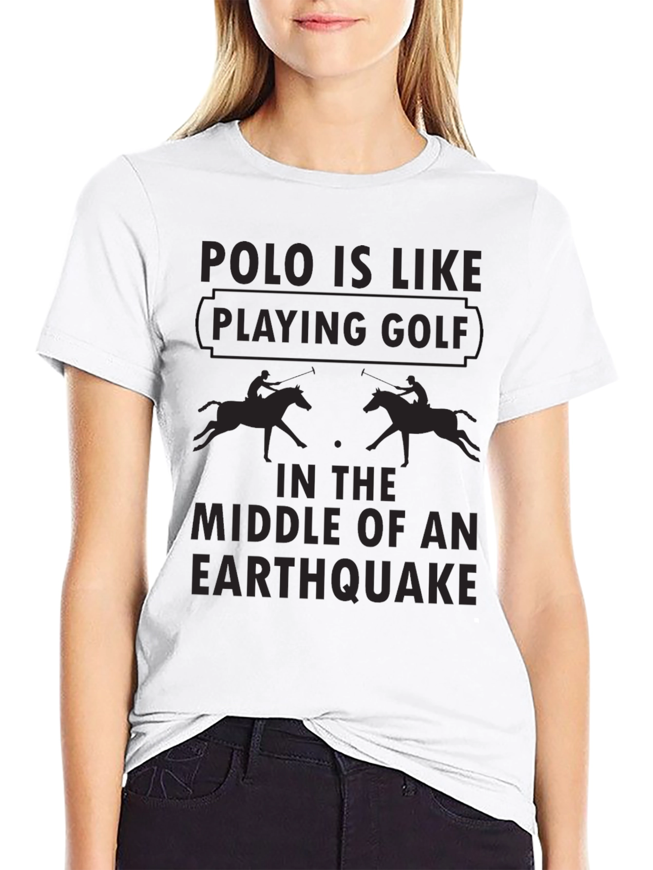 Polo Earthquake T-Shirt - Funny Polo Player Tee