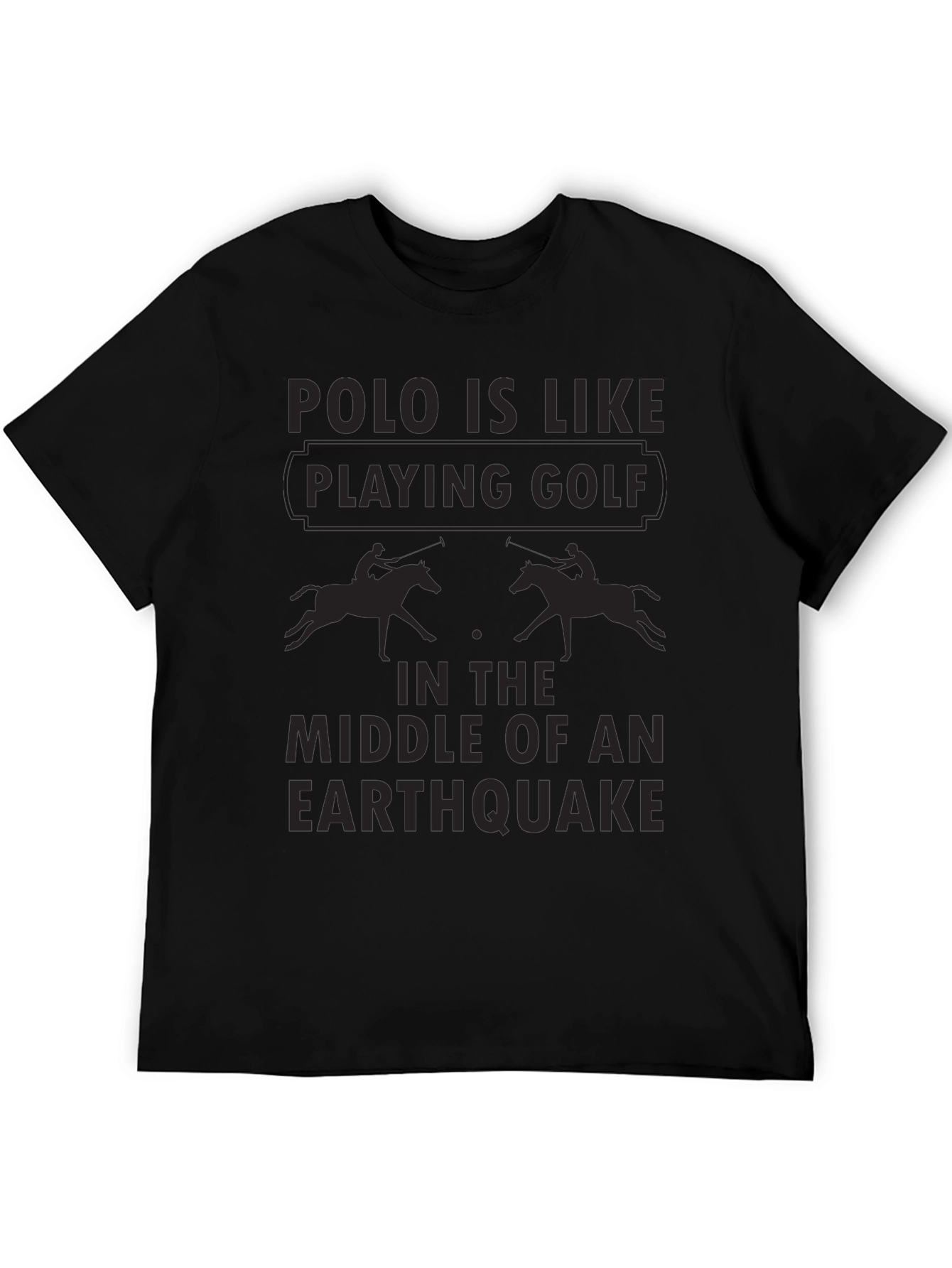 Polo Earthquake T-Shirt - Funny Polo Player Tee