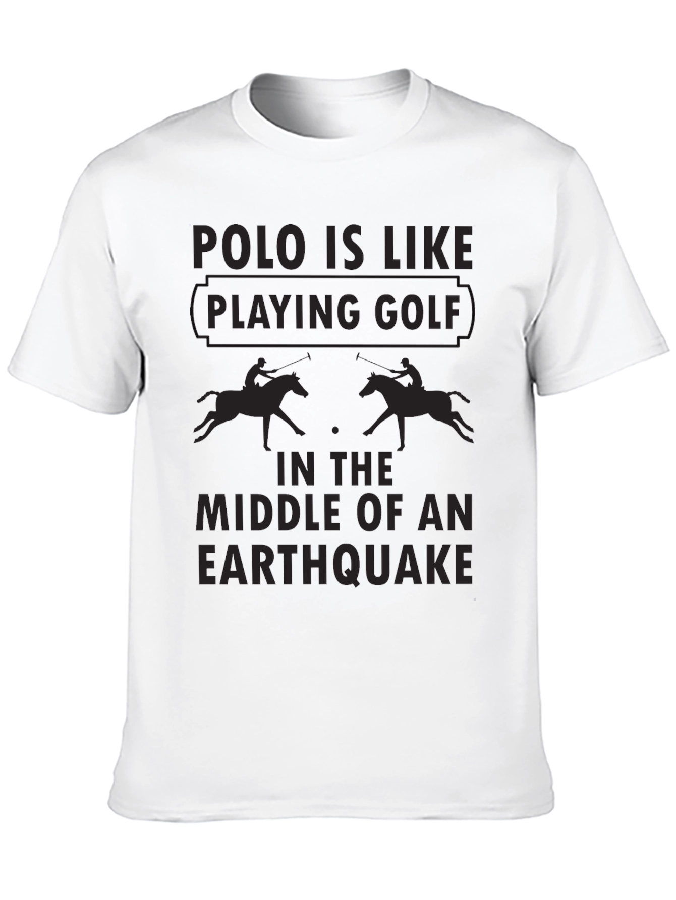 Polo Earthquake T-Shirt - Funny Polo Player Tee
